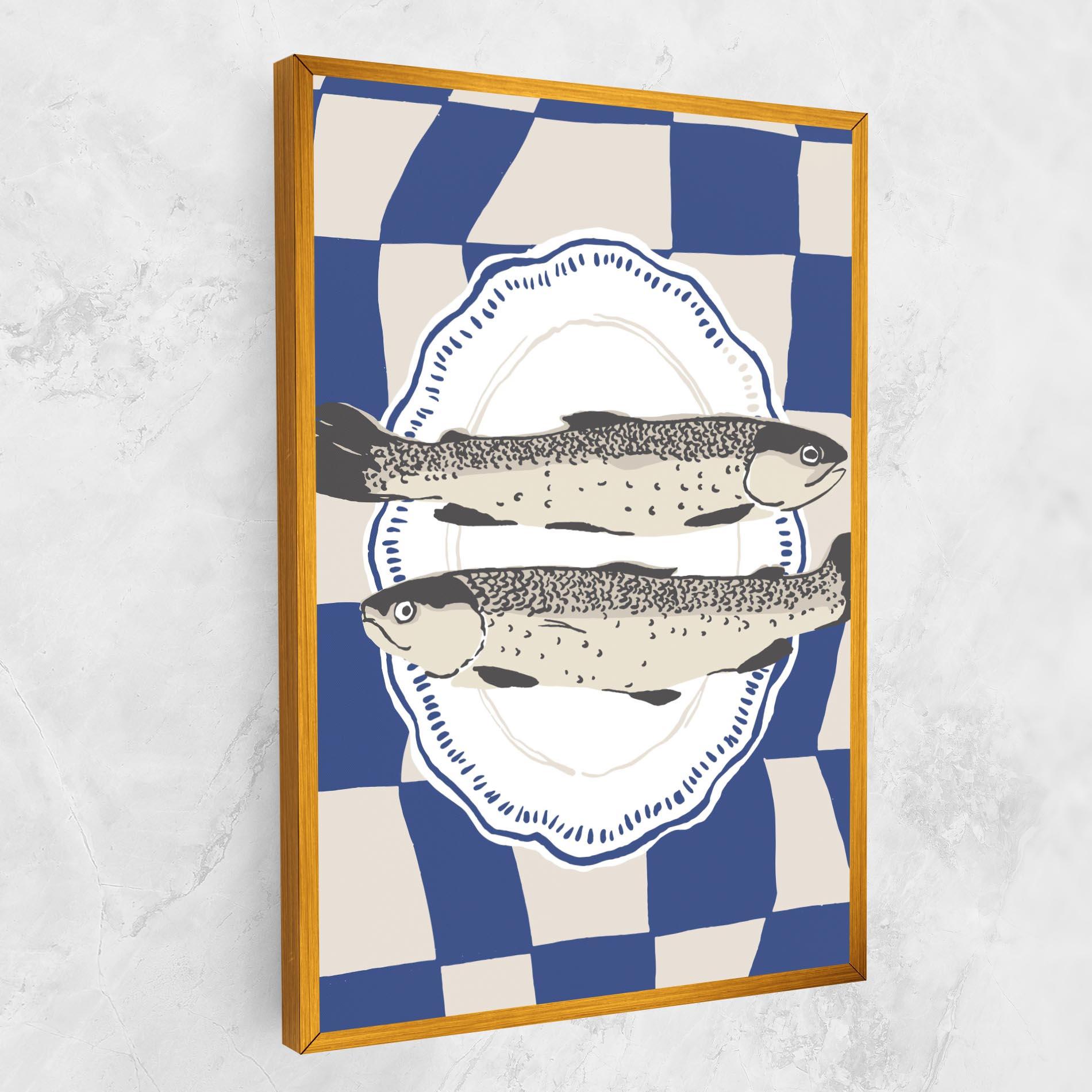 Leinwandbild Food Fish mockup 1