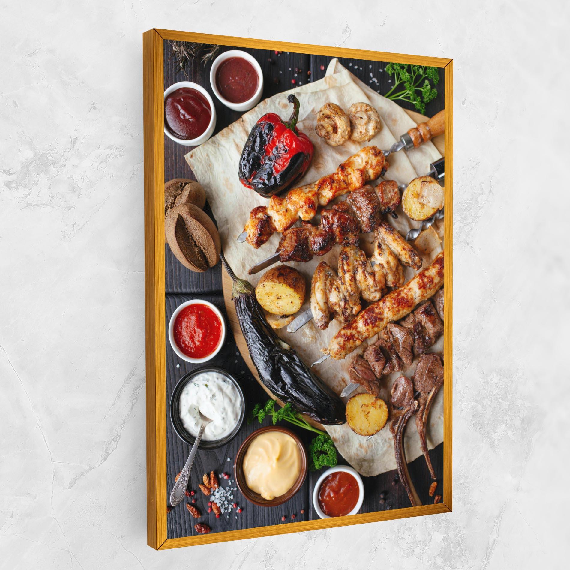 Leinwandbild Skewers mockup 1