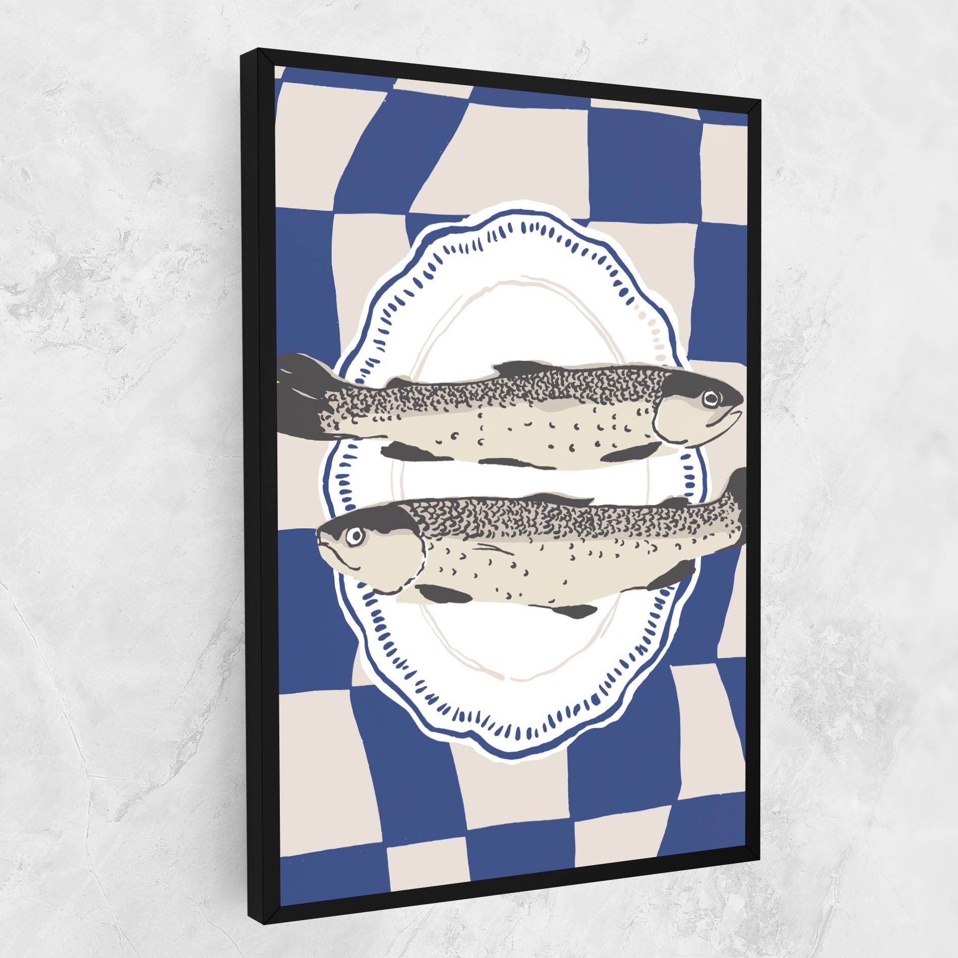 Leinwandbild Food Fish mockup 1