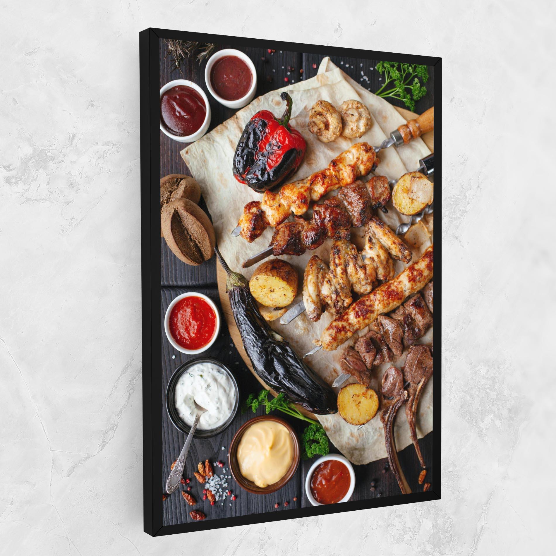 Leinwandbild Skewers mockup 1