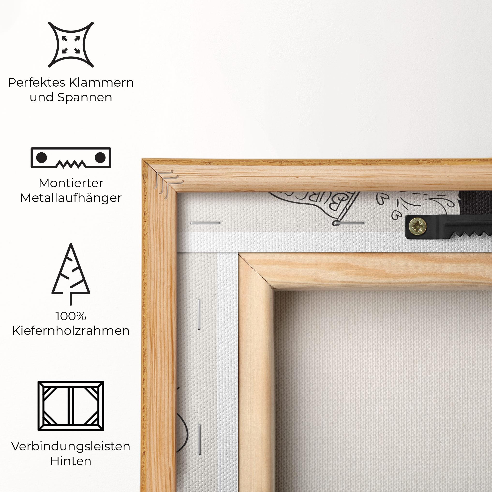 Leinwandbild Burger Art mockup 5