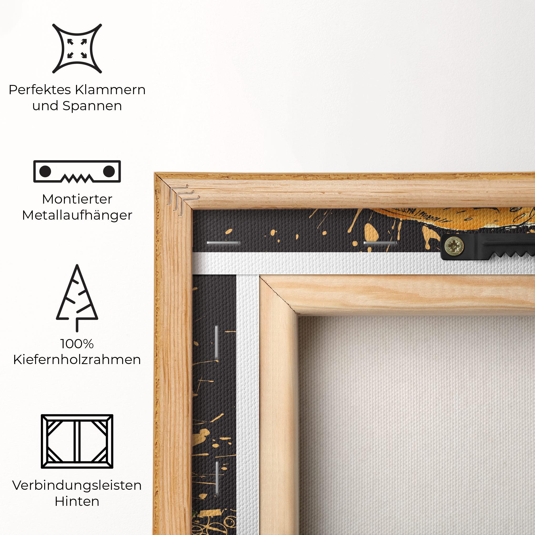 Leinwandbild Burger Drawing mockup 5