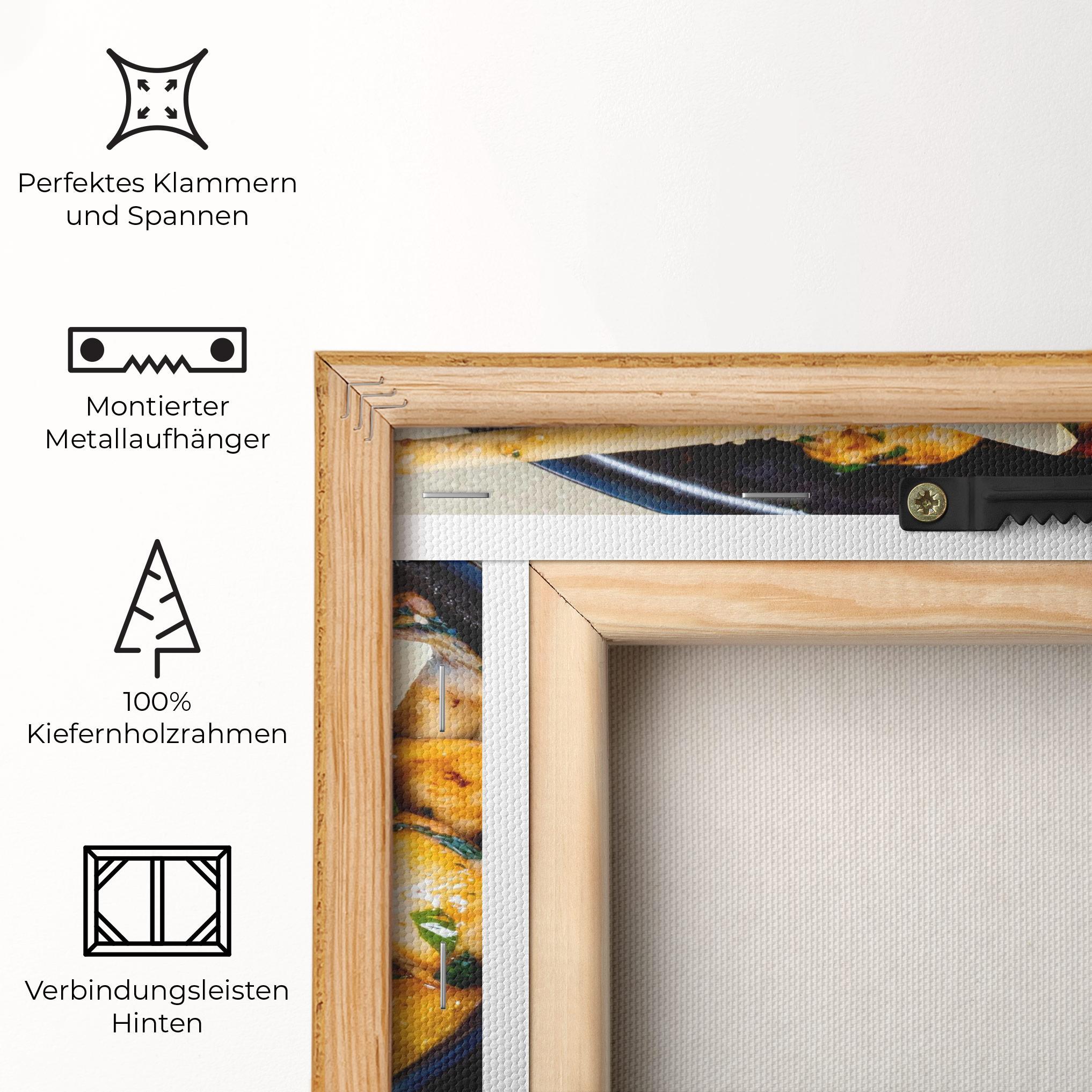 Leinwandbild Chicken Food mockup 5