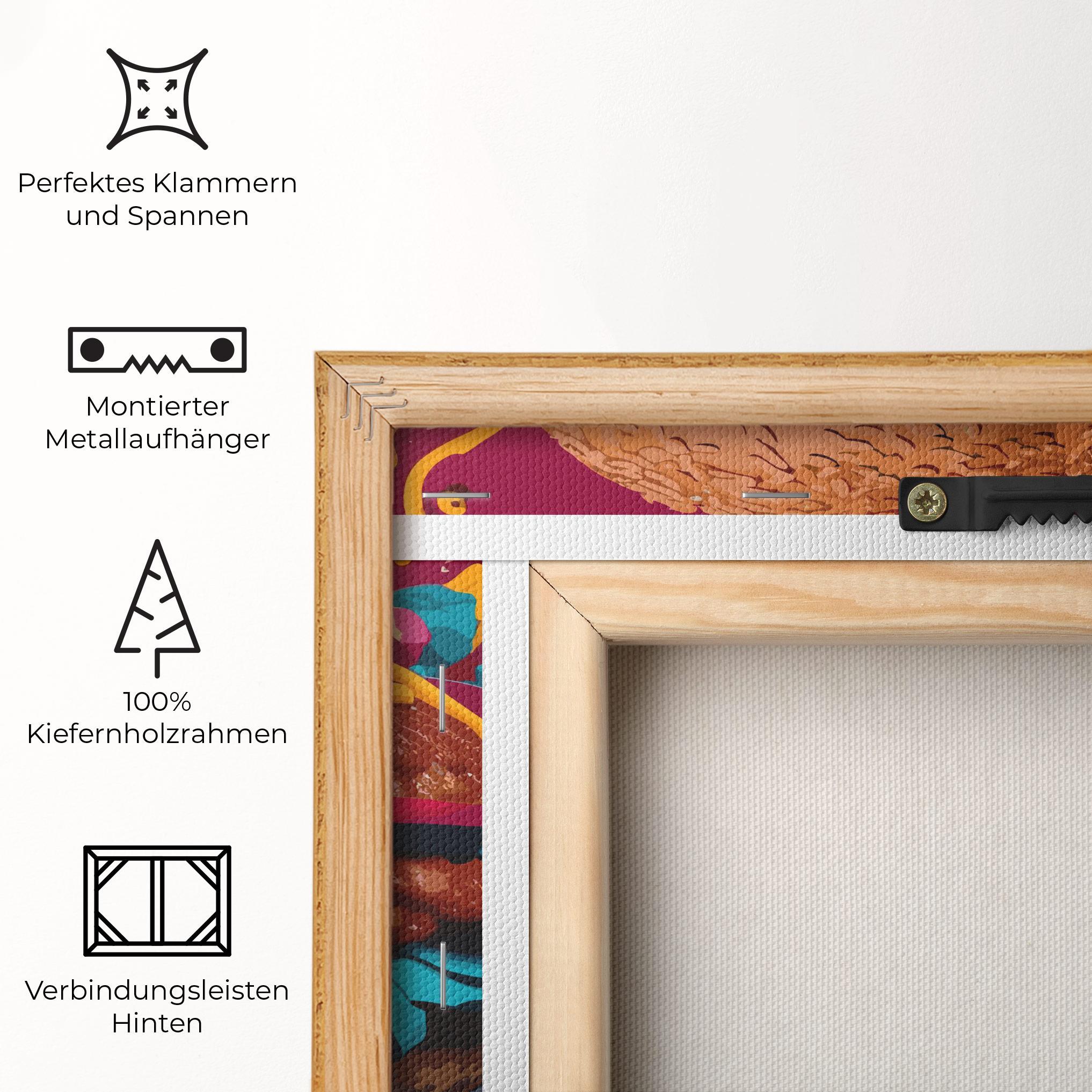 Leinwandbild Crazy Burger mockup 5