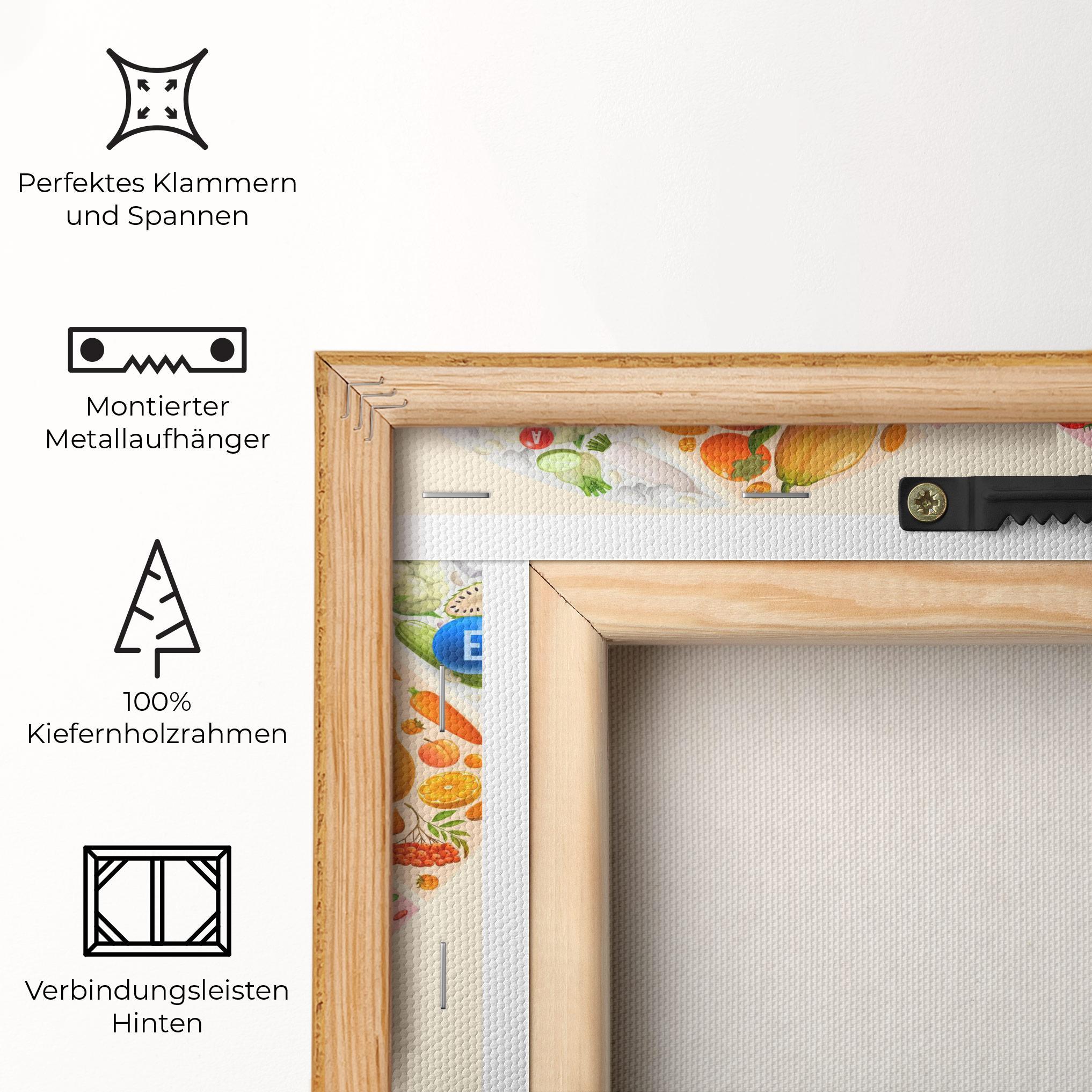 Leinwandbild Food Heart mockup 5