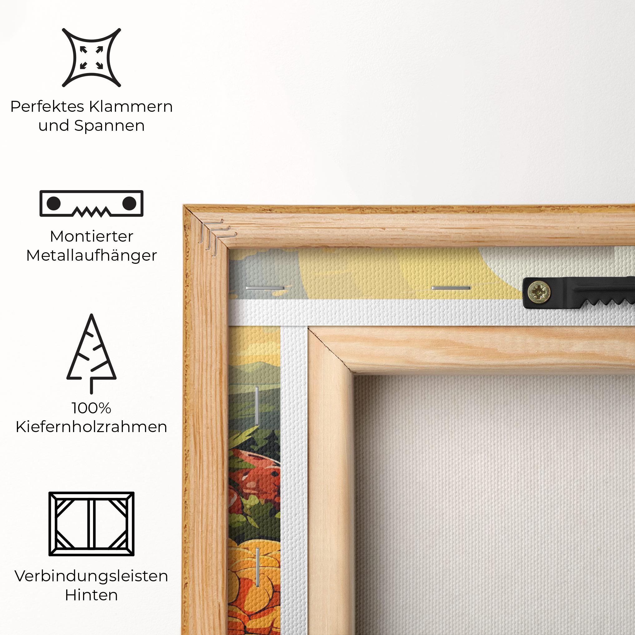 Leinwandbild Sunset Sousages mockup 5