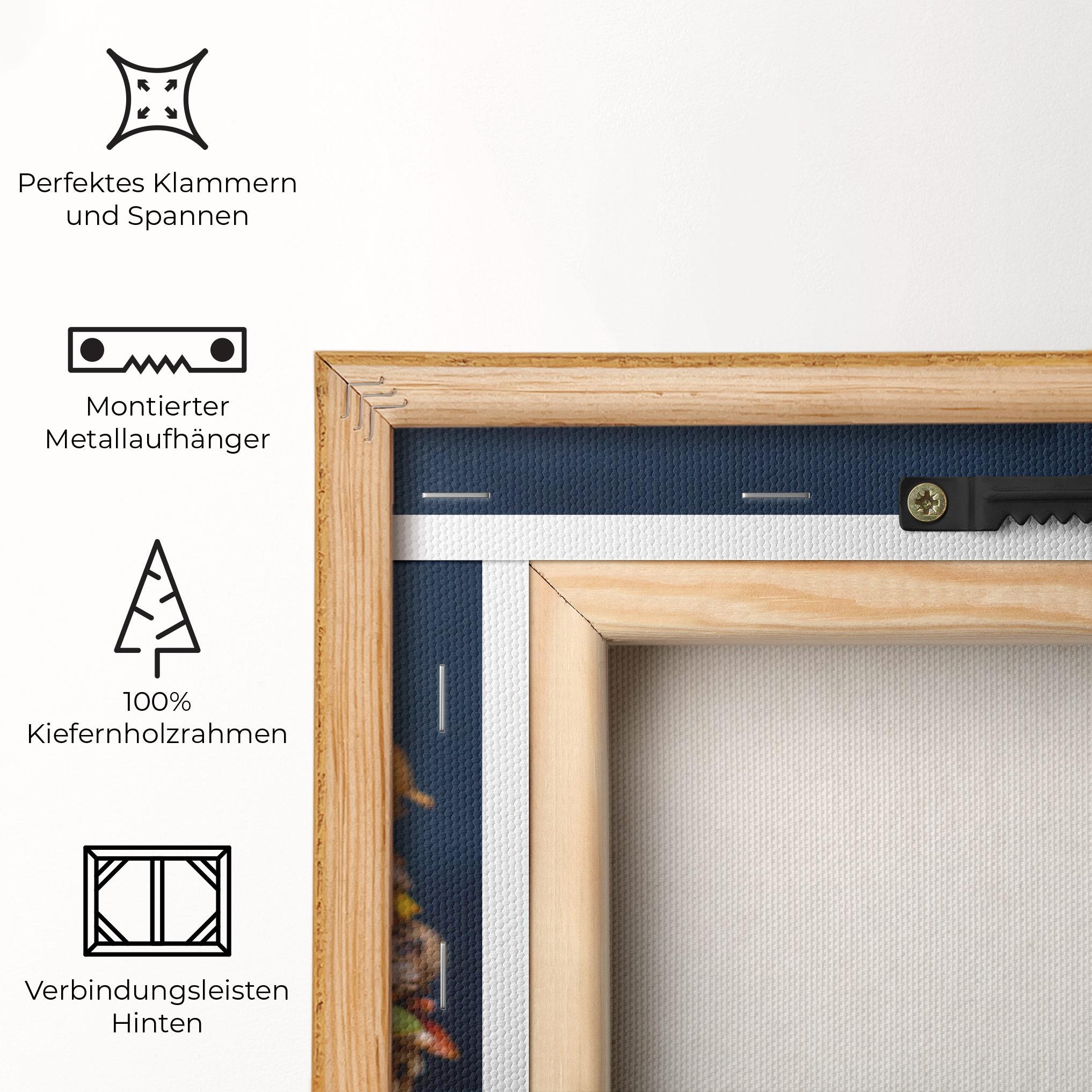 Leinwandbild Tasty Hamburger mockup 5