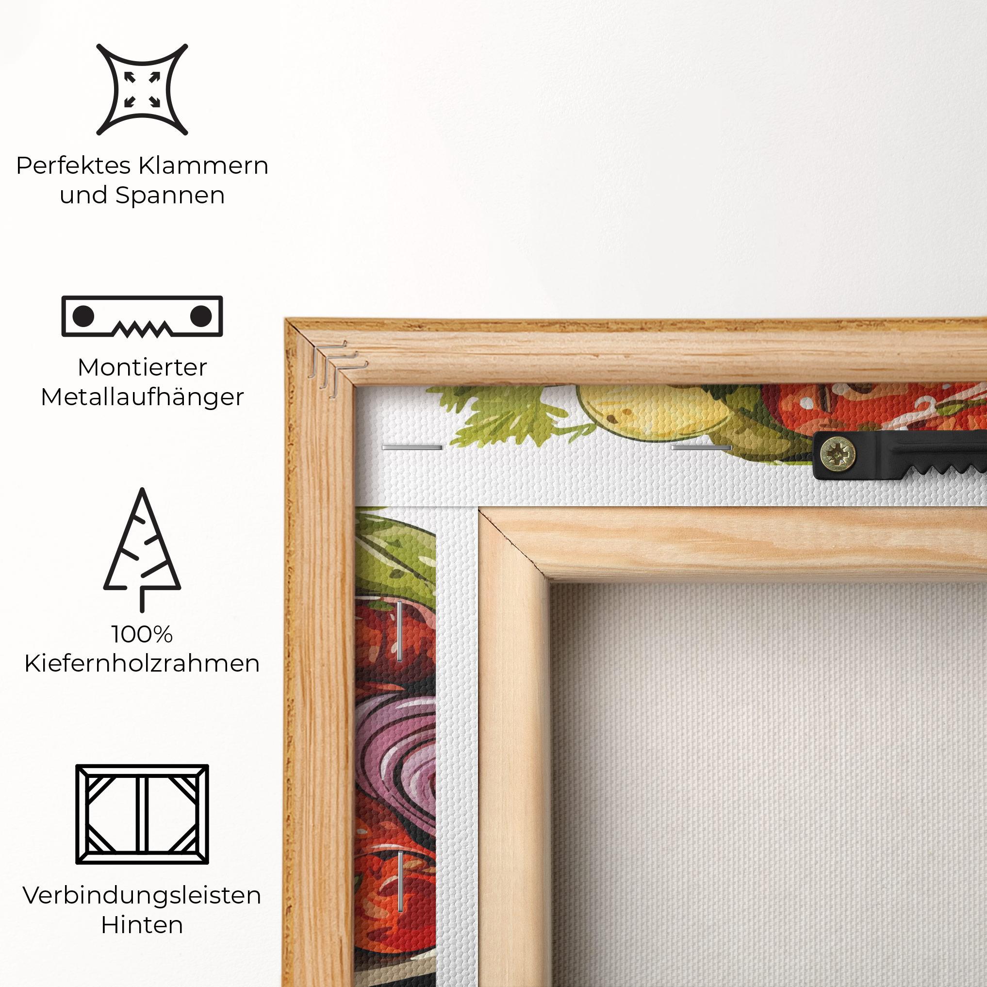 Leinwandbild Tasty Sousages mockup 5