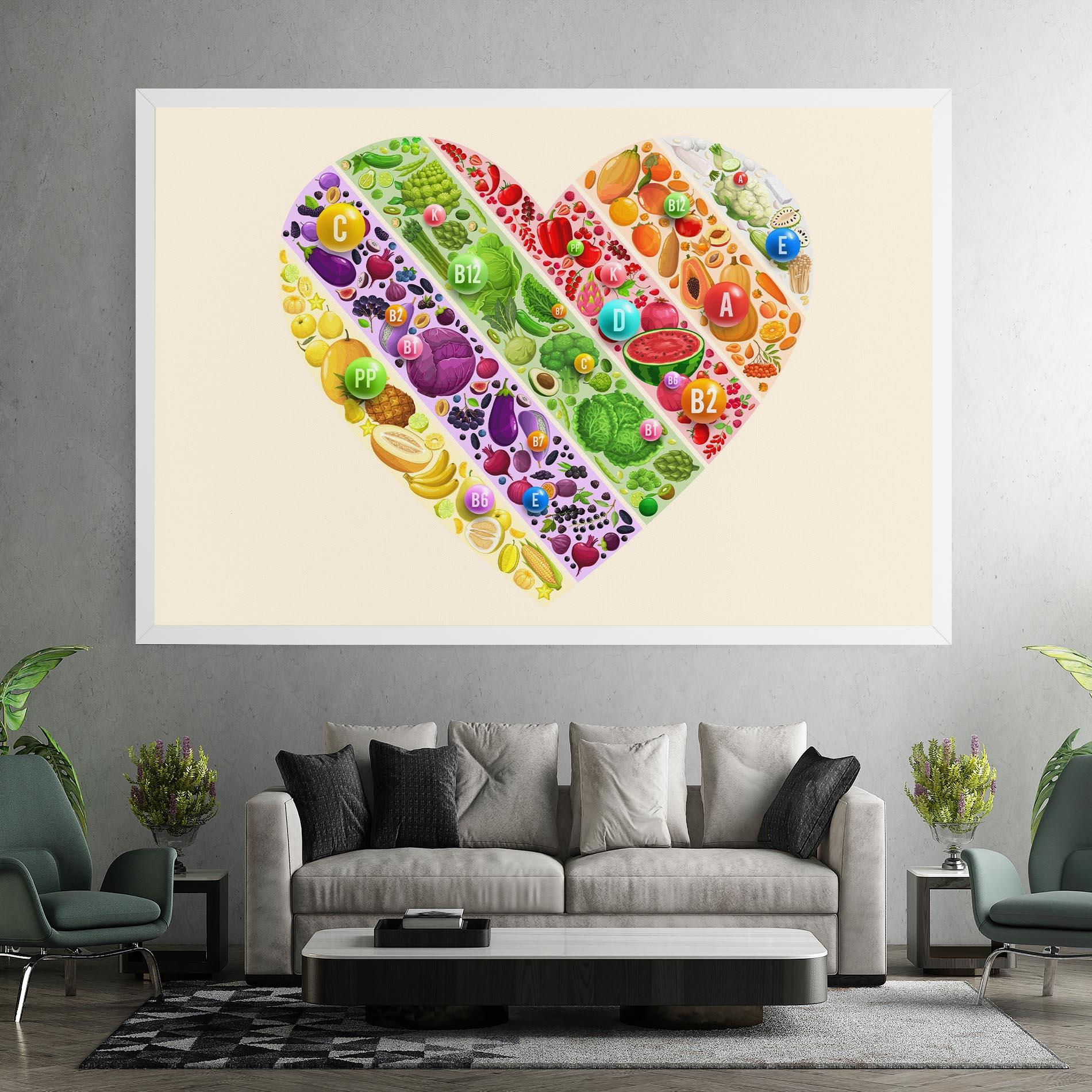 Leinwandbild Food Heart mockup 7
