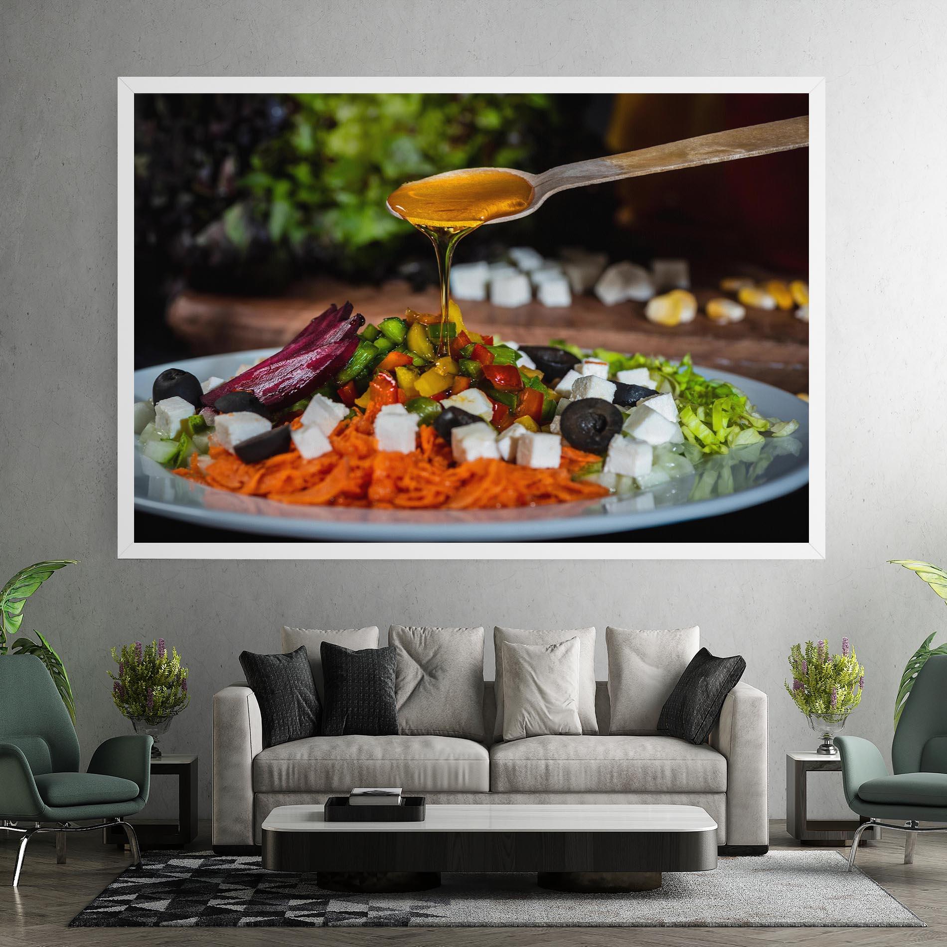 Leinwandbild Honey Over Food mockup 7