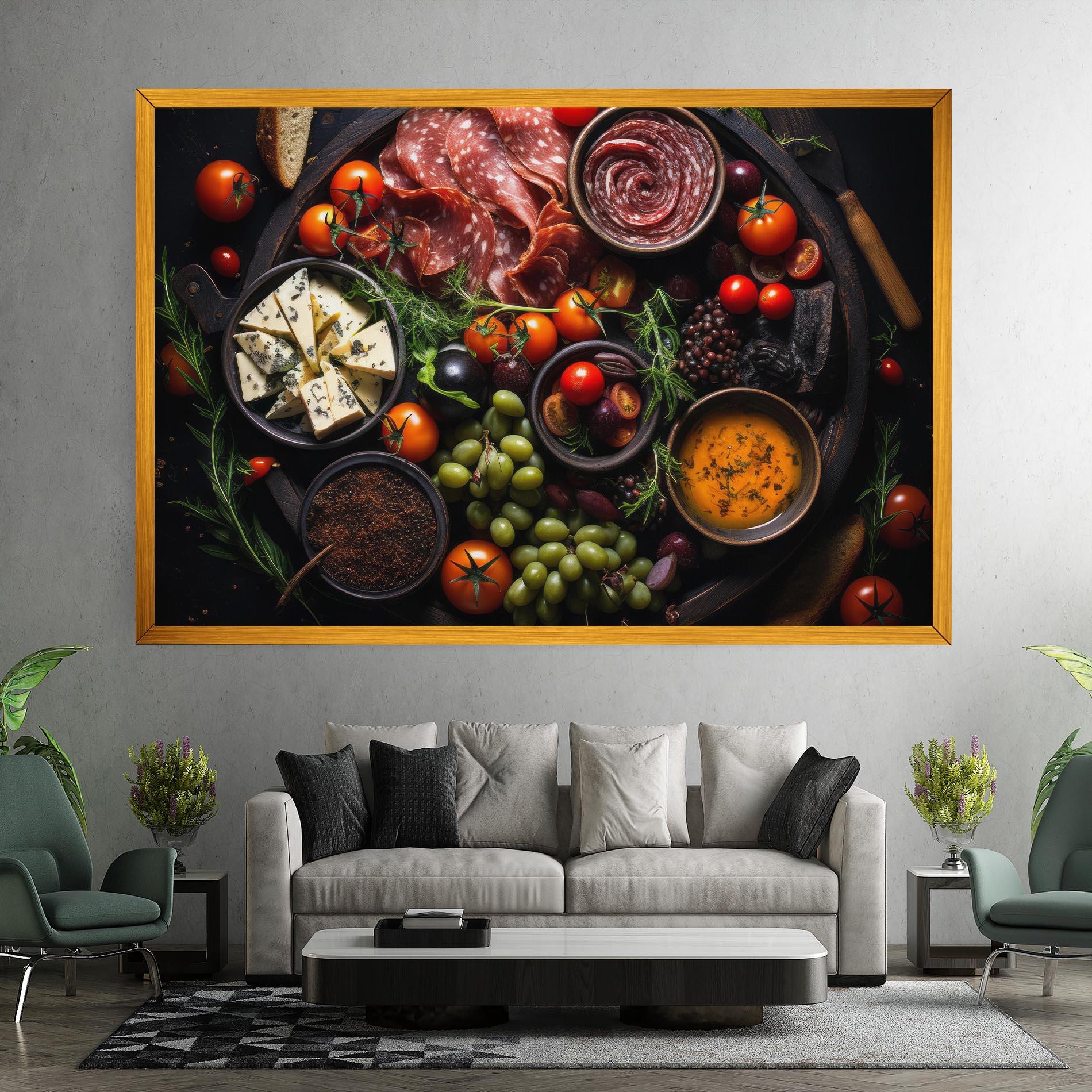 Leinwandbild Meats Assortment mockup 7