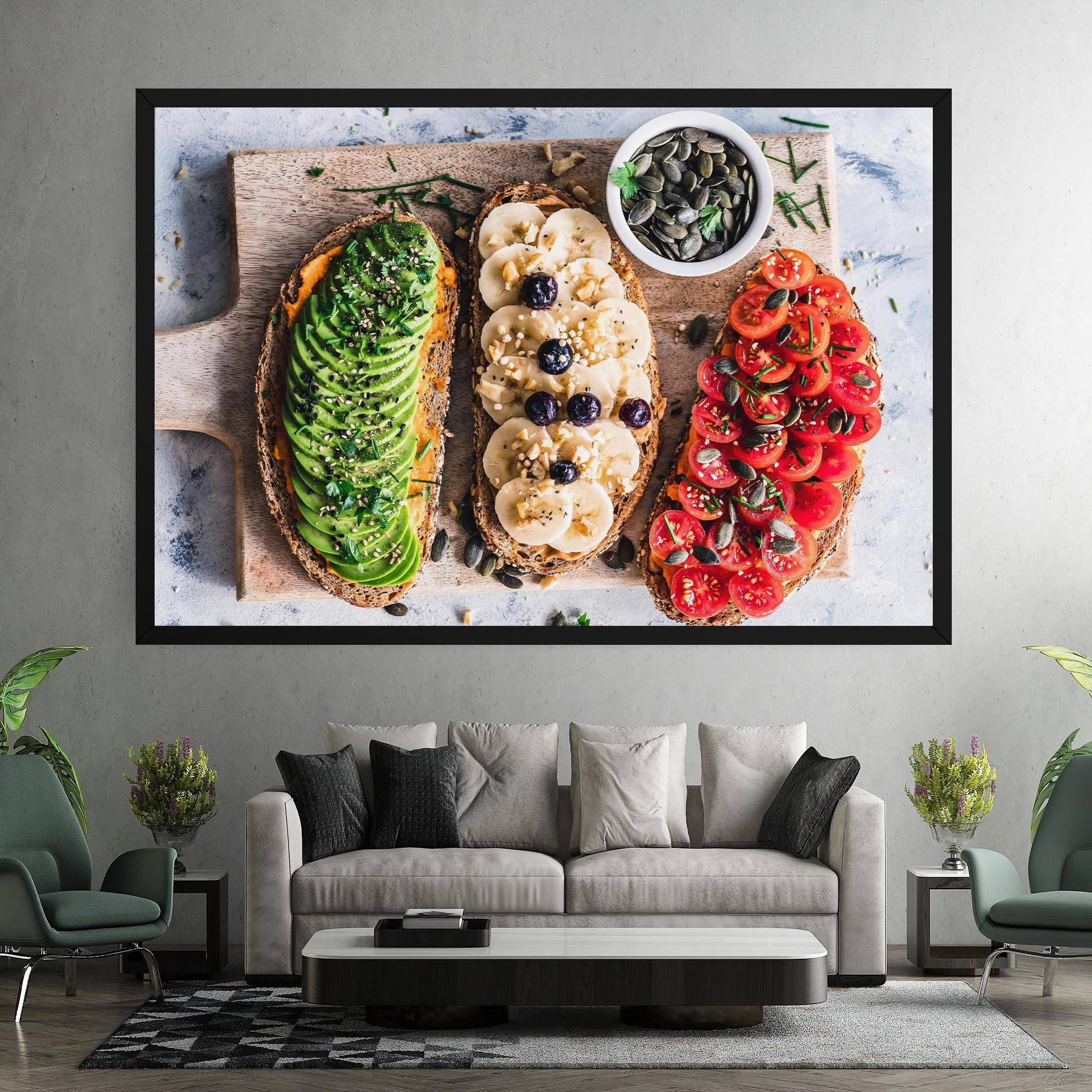 Leinwandbild Breakfast mockup 7