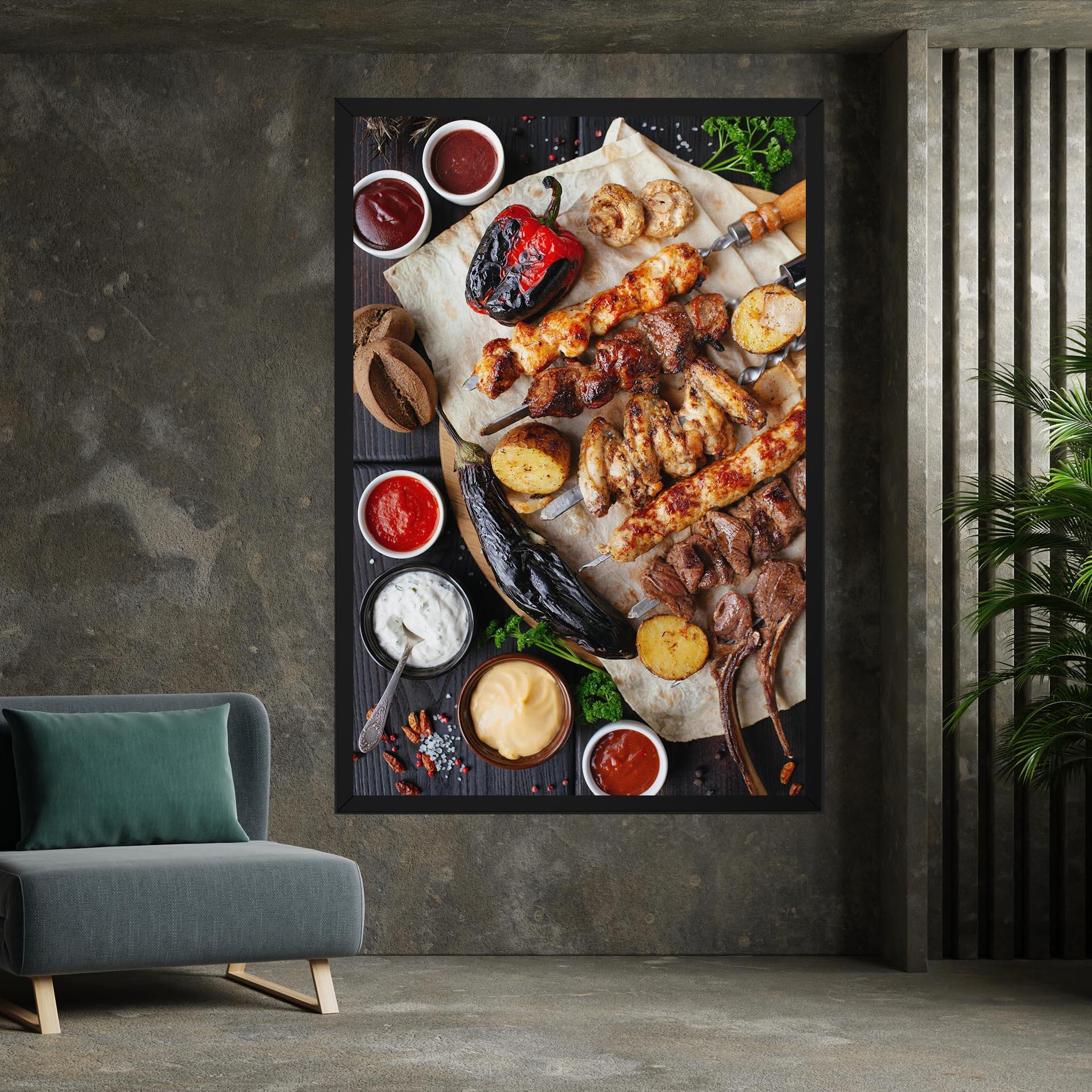 Leinwandbild Skewers mockup 7