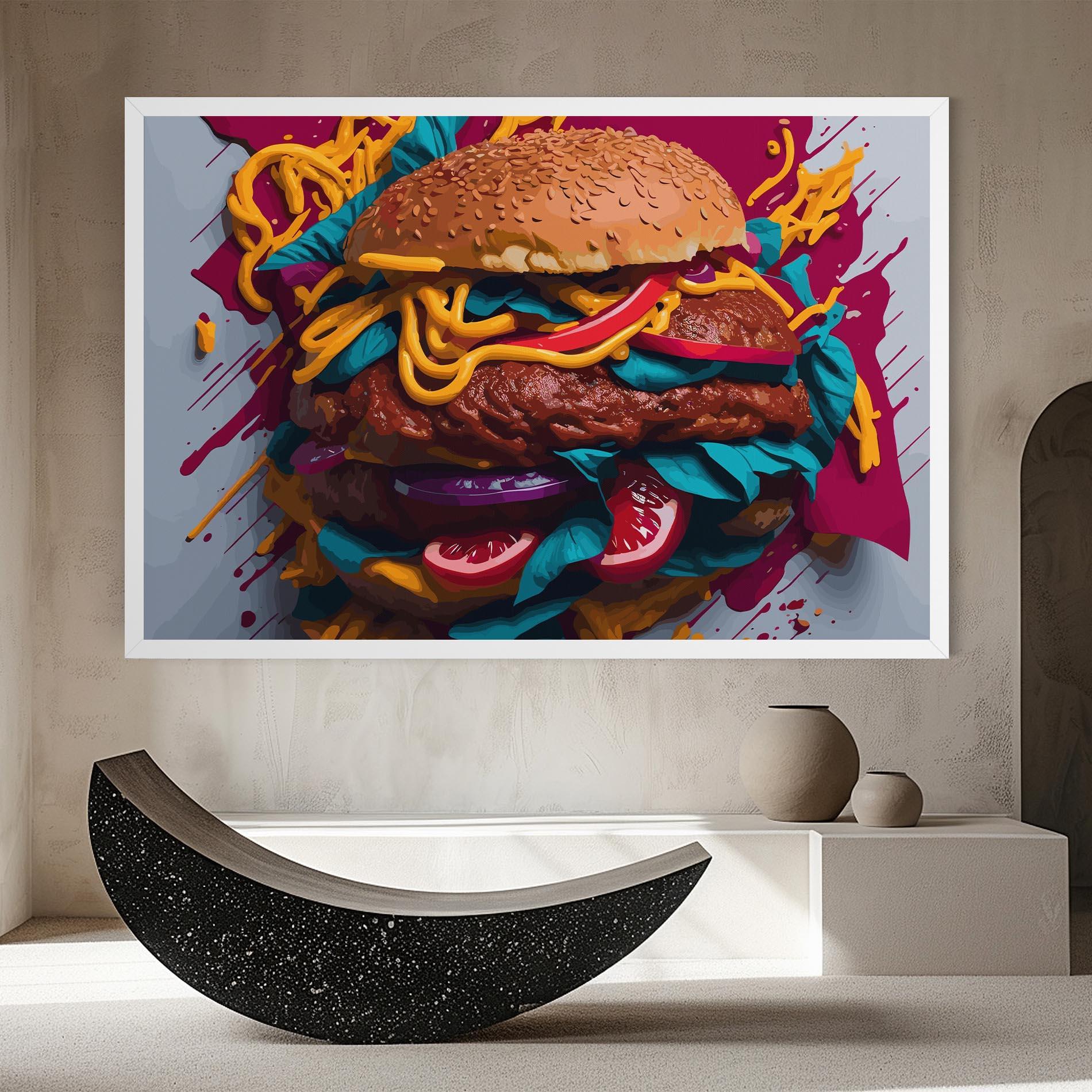 Leinwandbild Crazy Burger mockup 8