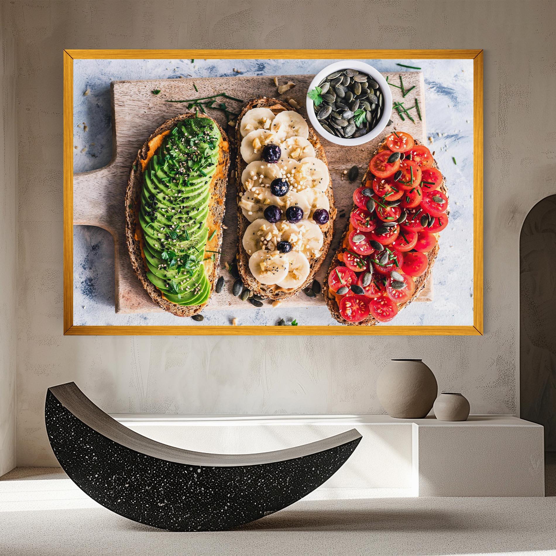 Leinwandbild Breakfast mockup 8