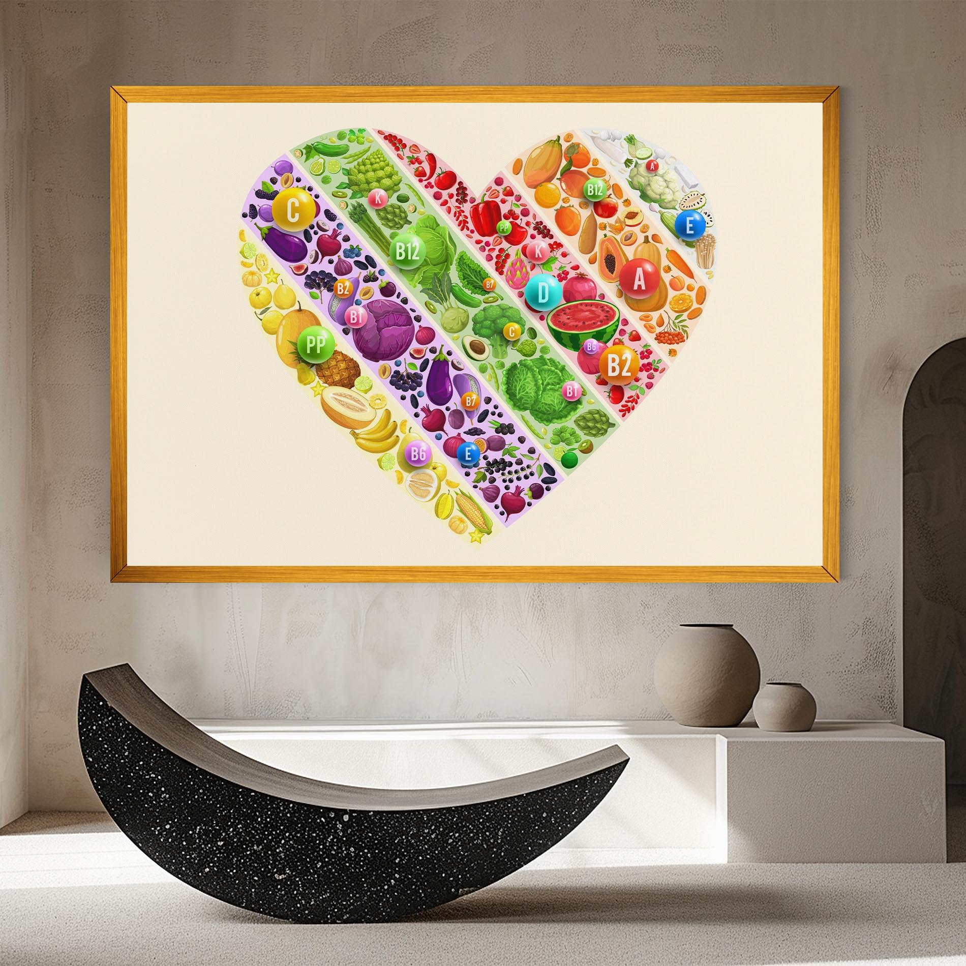 Leinwandbild Food Heart mockup 8
