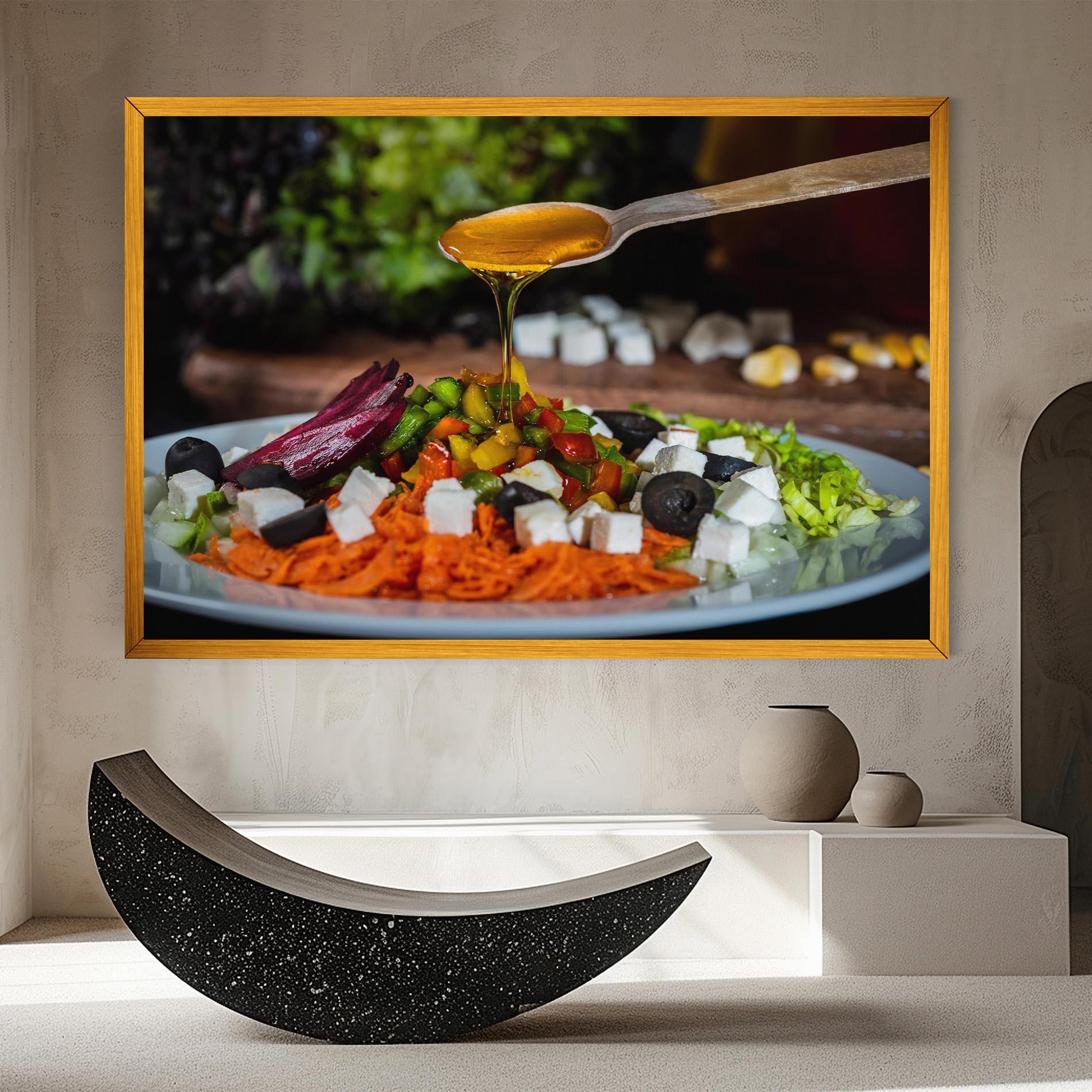 Leinwandbild Honey Over Food mockup 8