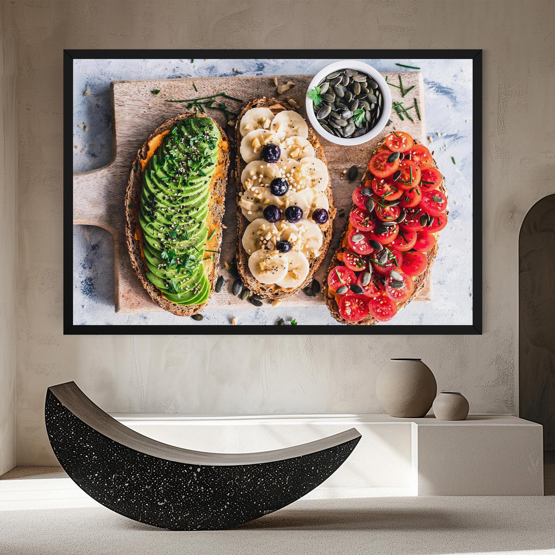 Leinwandbild Breakfast mockup 8