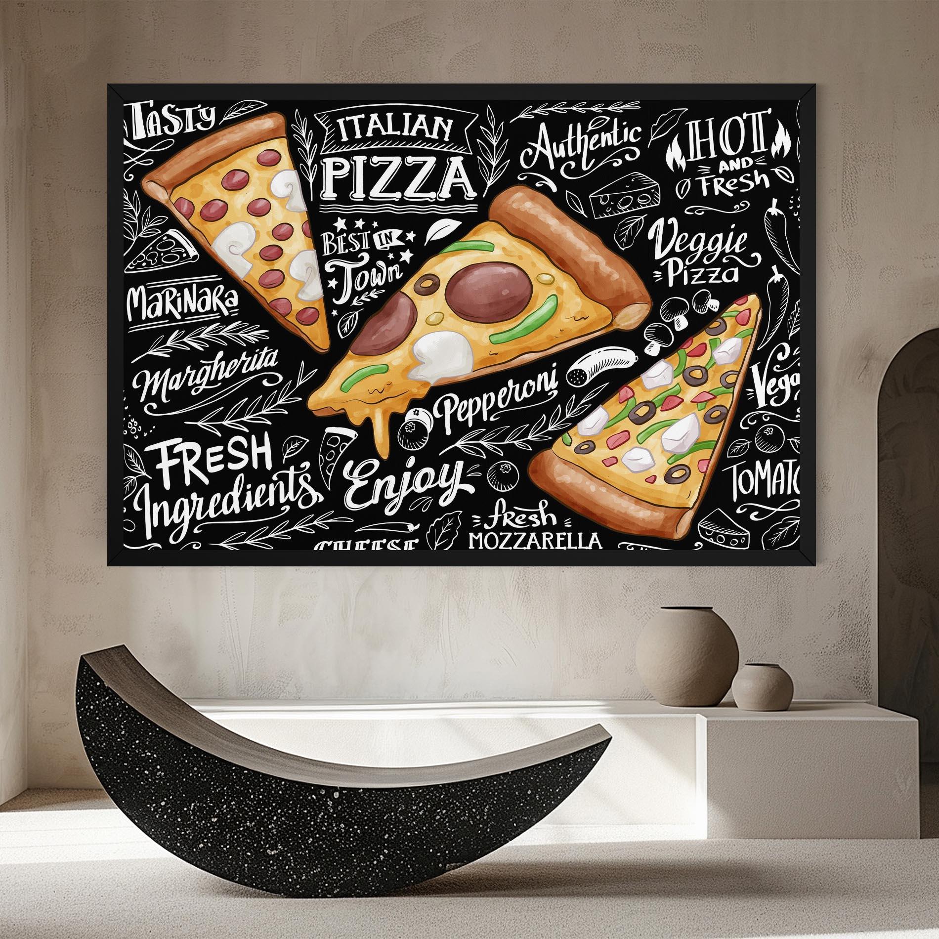 Leinwandbild Enjoy Pizza mockup 8