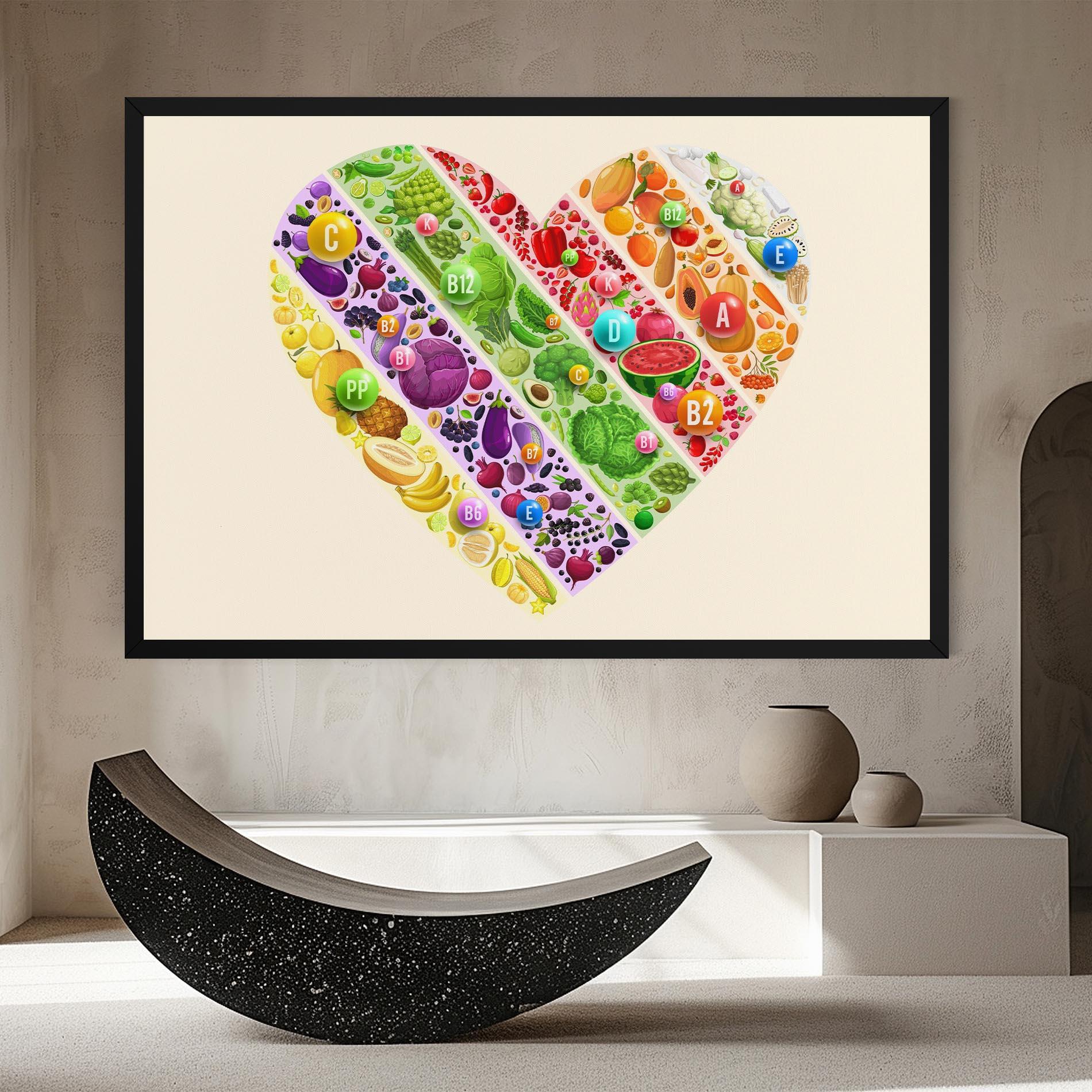 Leinwandbild Food Heart mockup 8