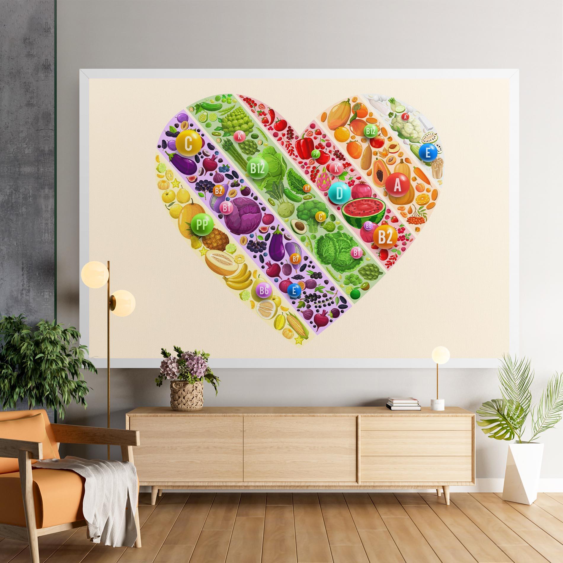 Leinwandbild Food Heart mockup 9