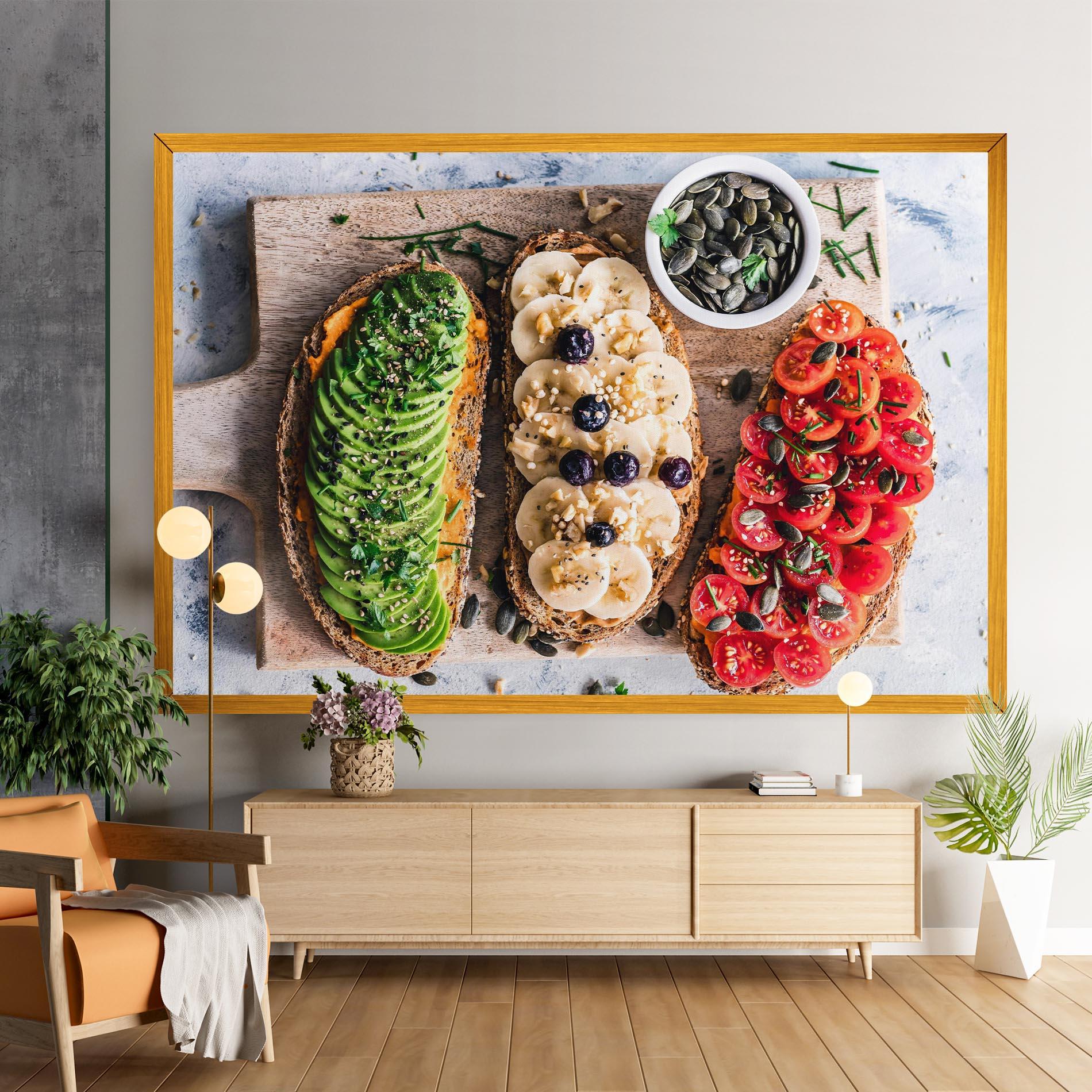 Leinwandbild Breakfast mockup 9