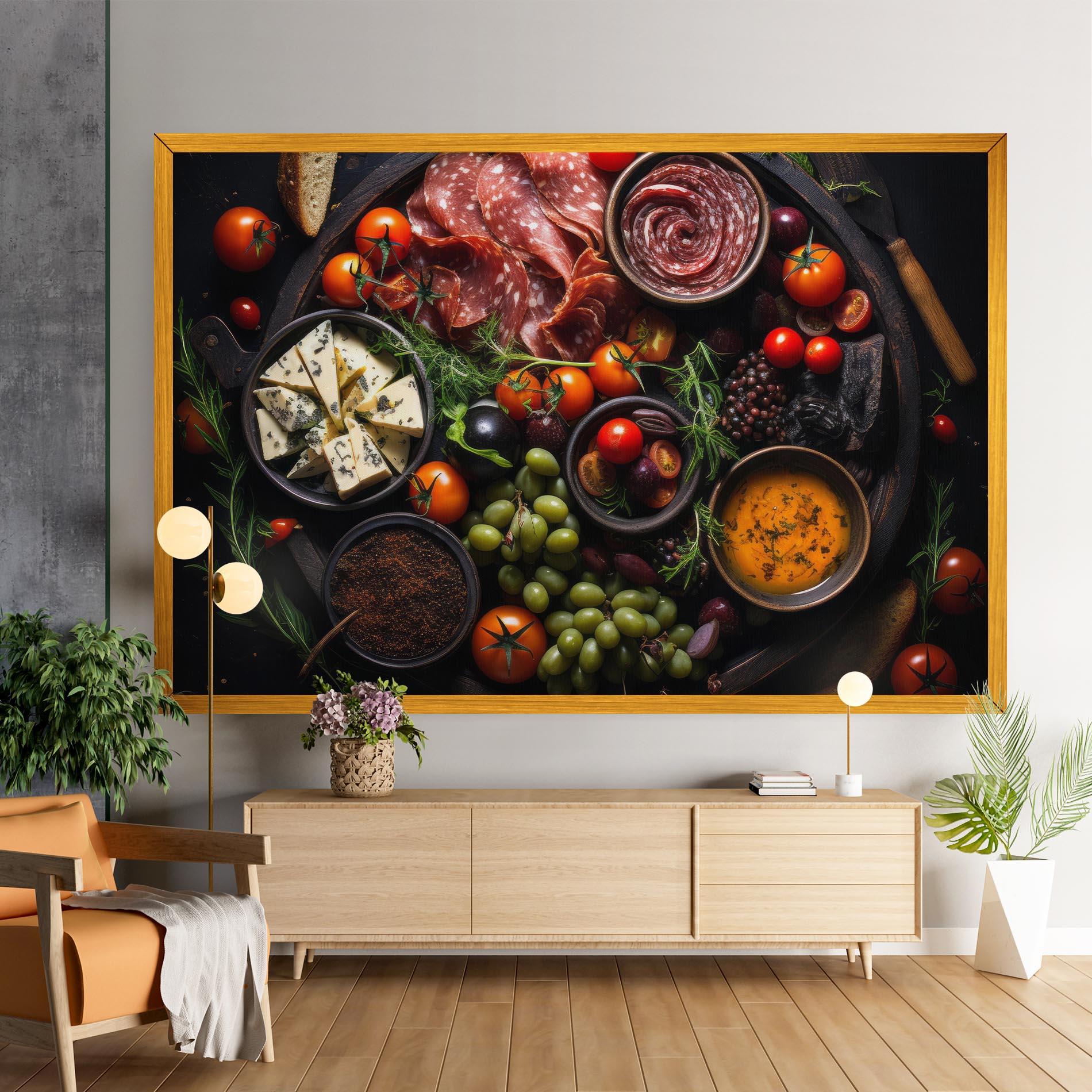 Leinwandbild Meats Assortment mockup 9