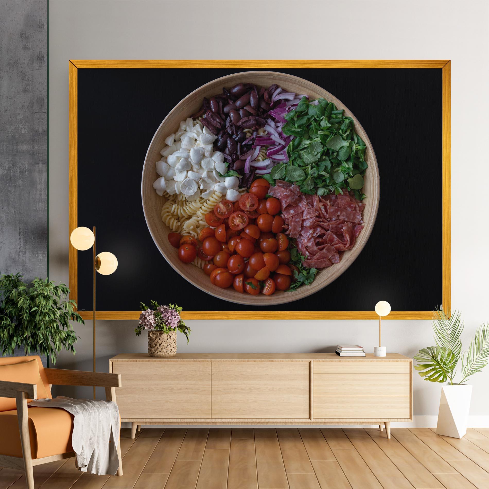 Leinwandbild Mozzarella Salad mockup 9