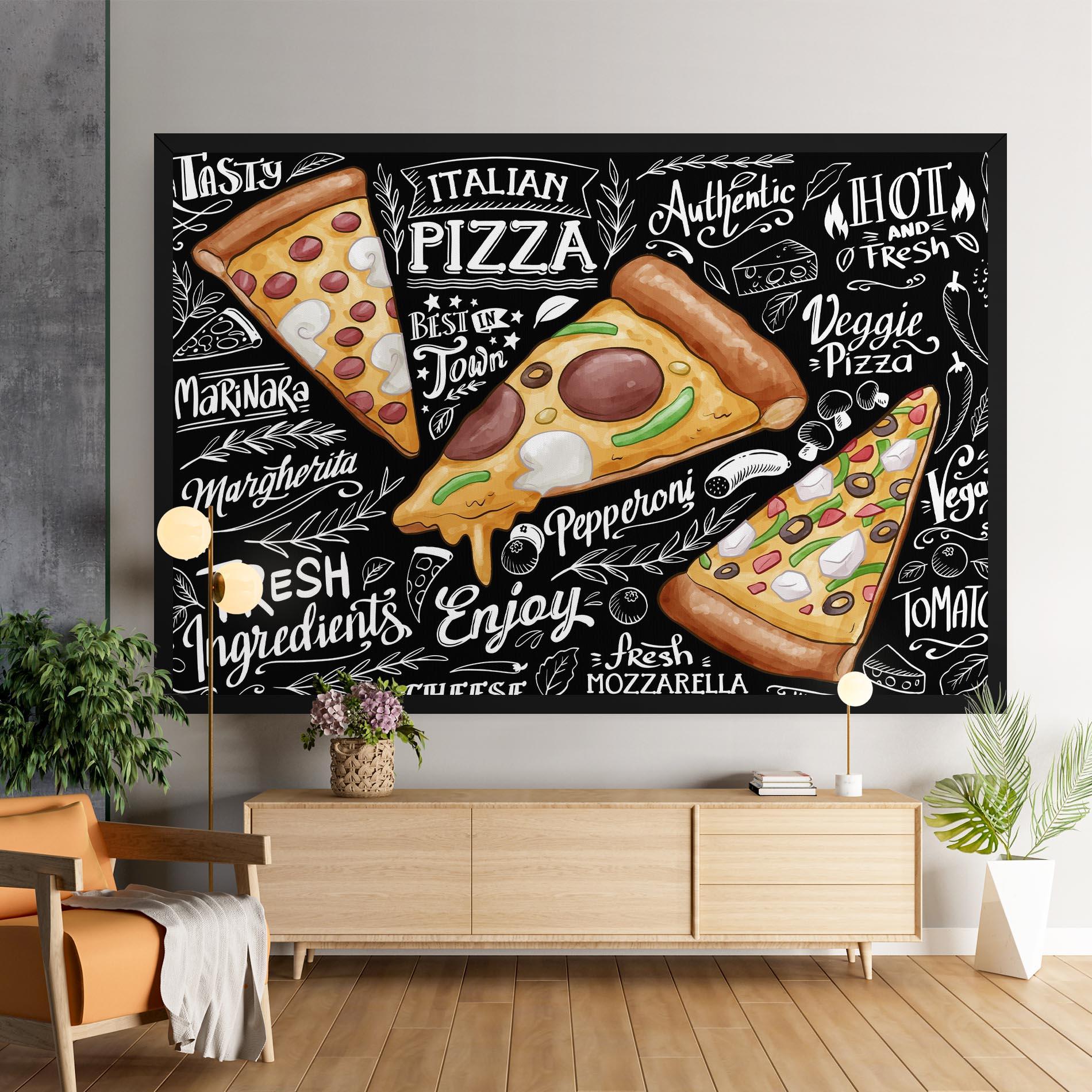Leinwandbild Enjoy Pizza mockup 9