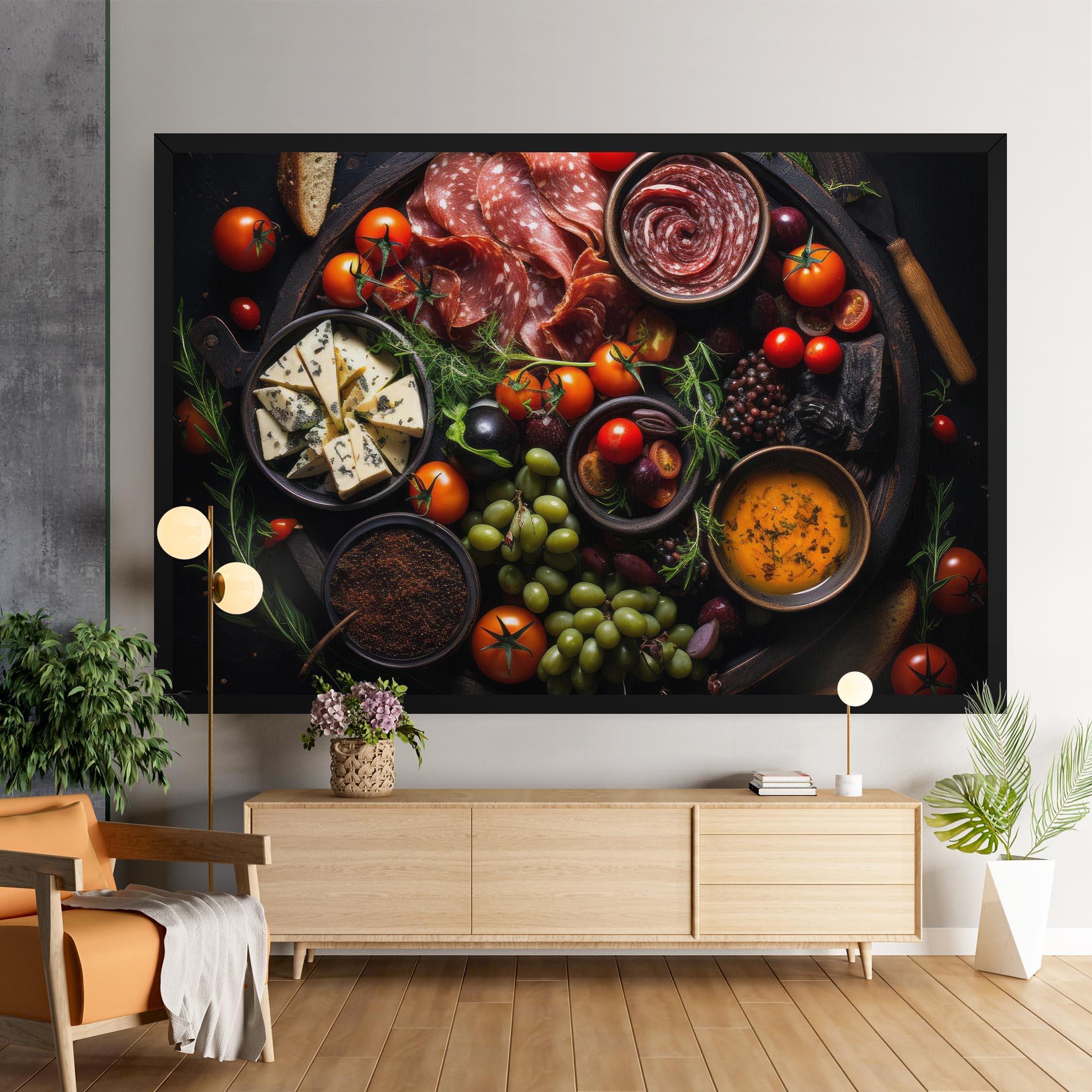 Leinwandbild Meats Assortment mockup 9