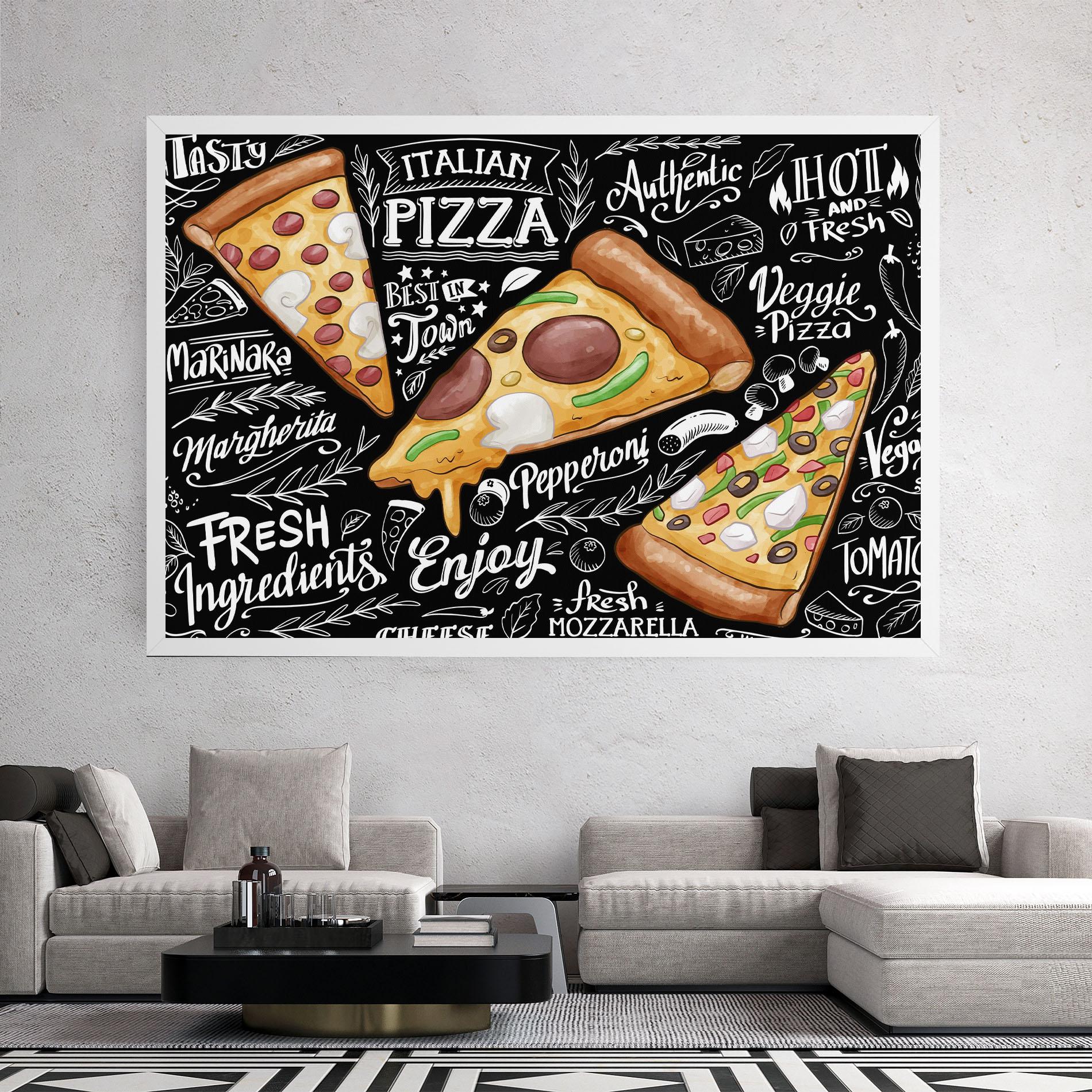 Leinwandbild Enjoy Pizza mockup 2
