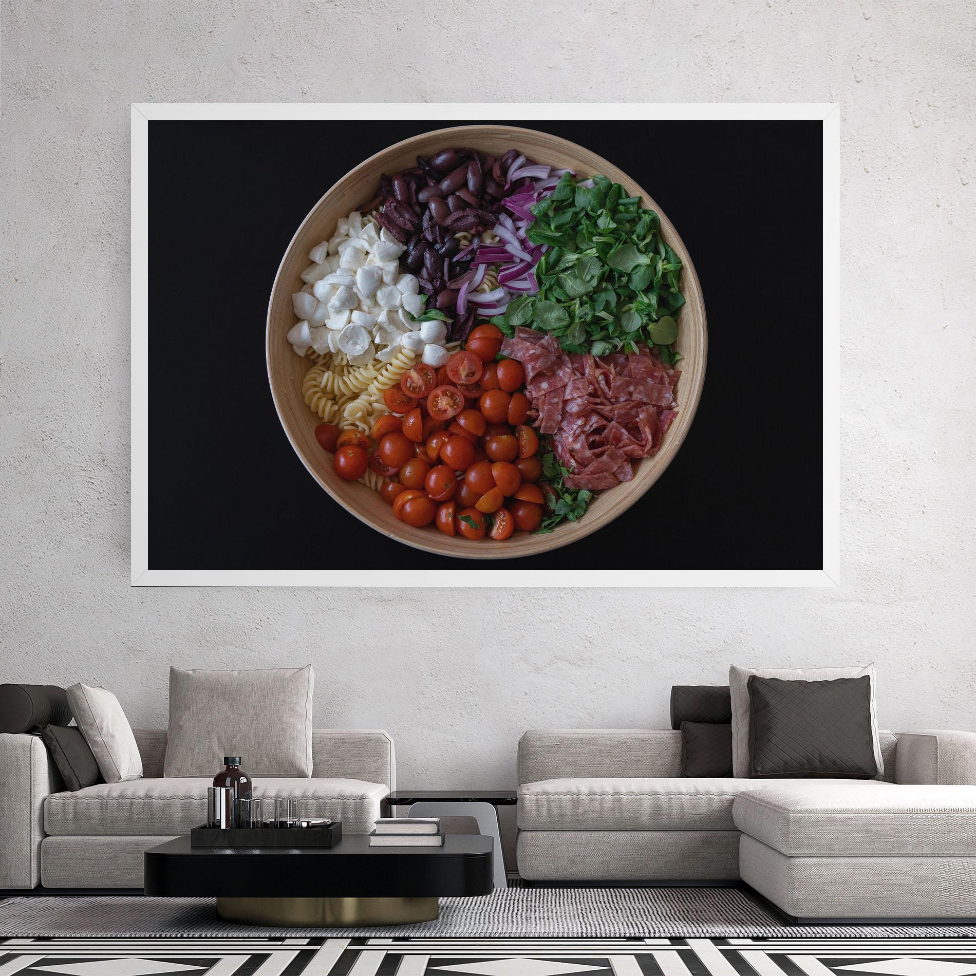 Leinwandbild Mozzarella Salad mockup 2