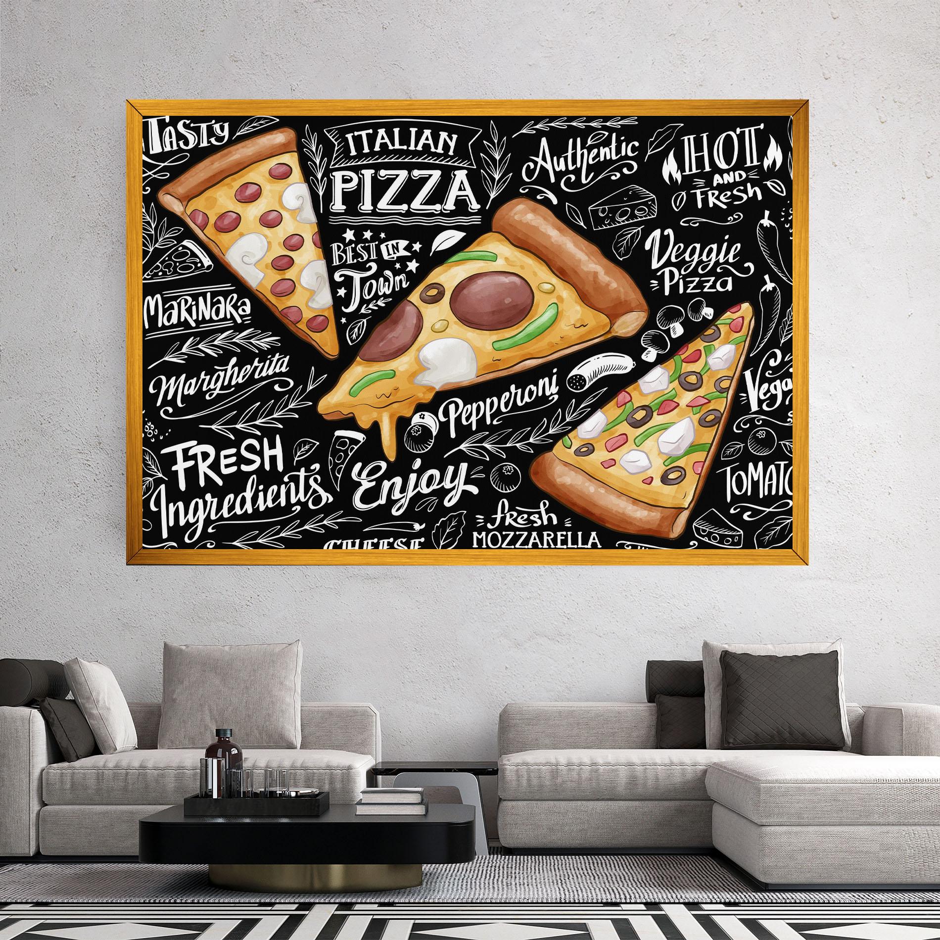 Leinwandbild Enjoy Pizza mockup 2