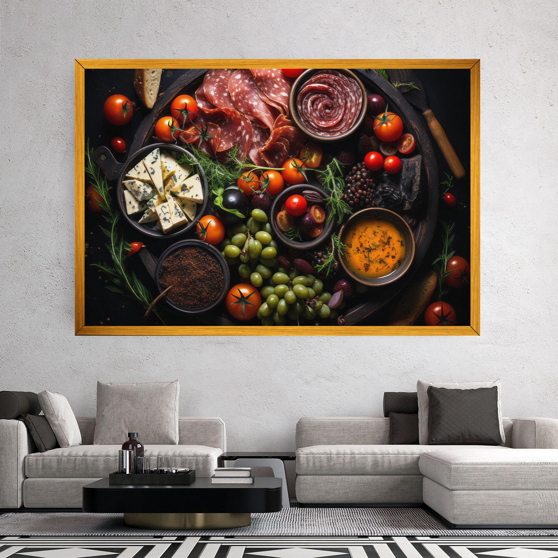 Leinwandbild Meats Assortment mockup 2