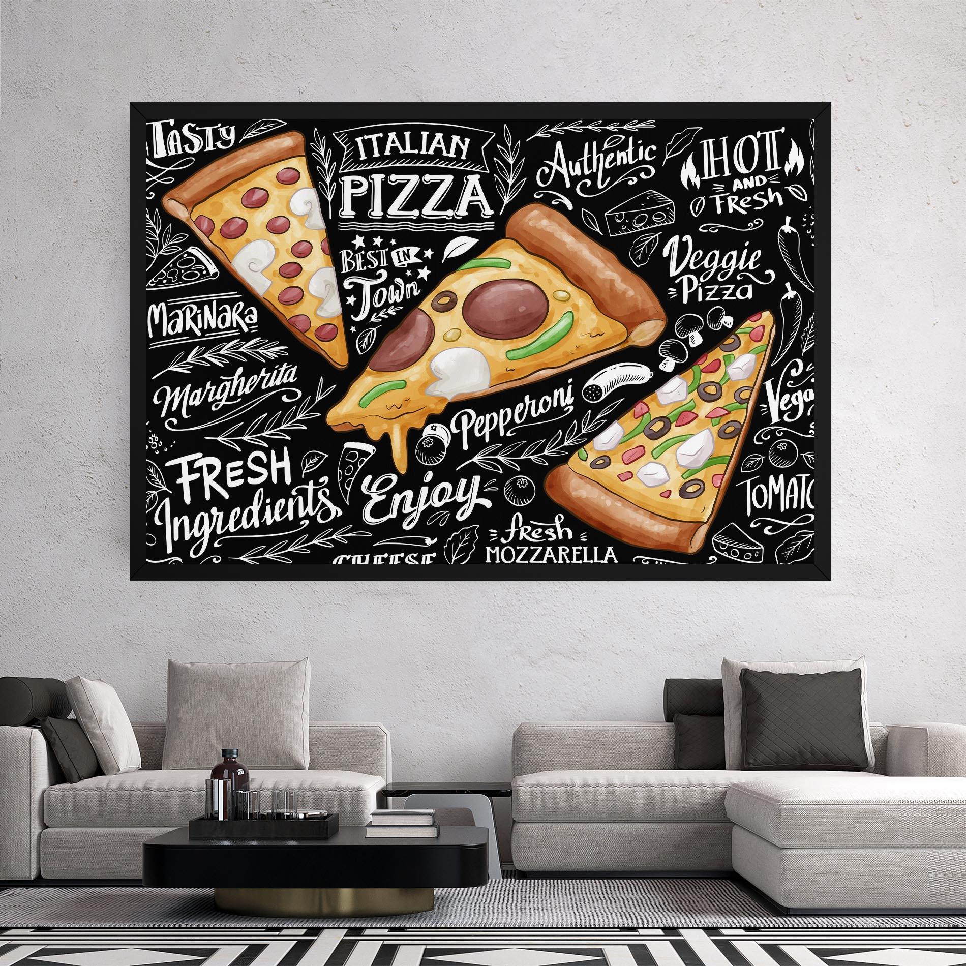 Leinwandbild Enjoy Pizza mockup 2