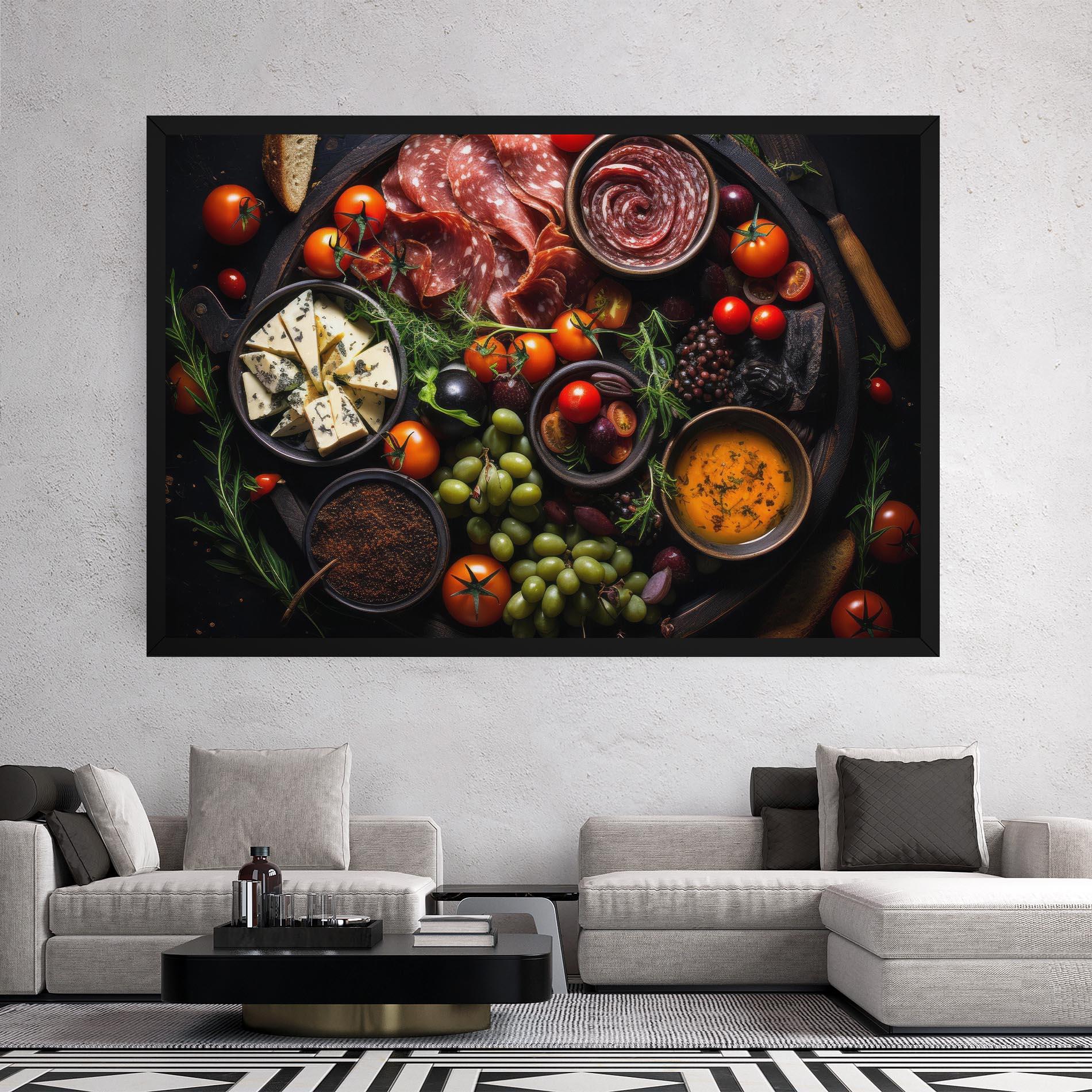 Leinwandbild Meats Assortment mockup 2