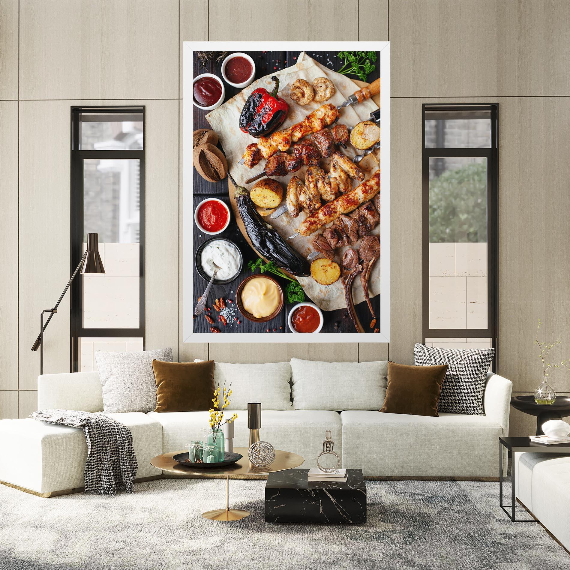 Leinwandbild Skewers mockup 2