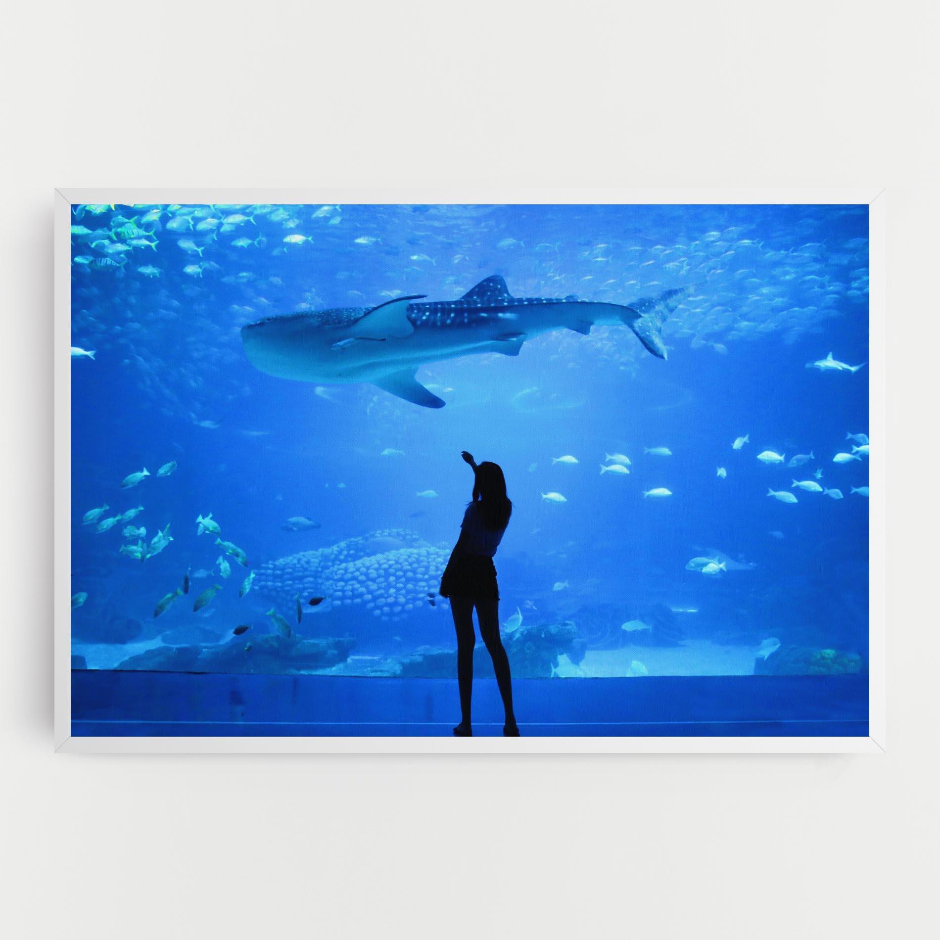 Leinwandbild Aquarium Girl mockup 0