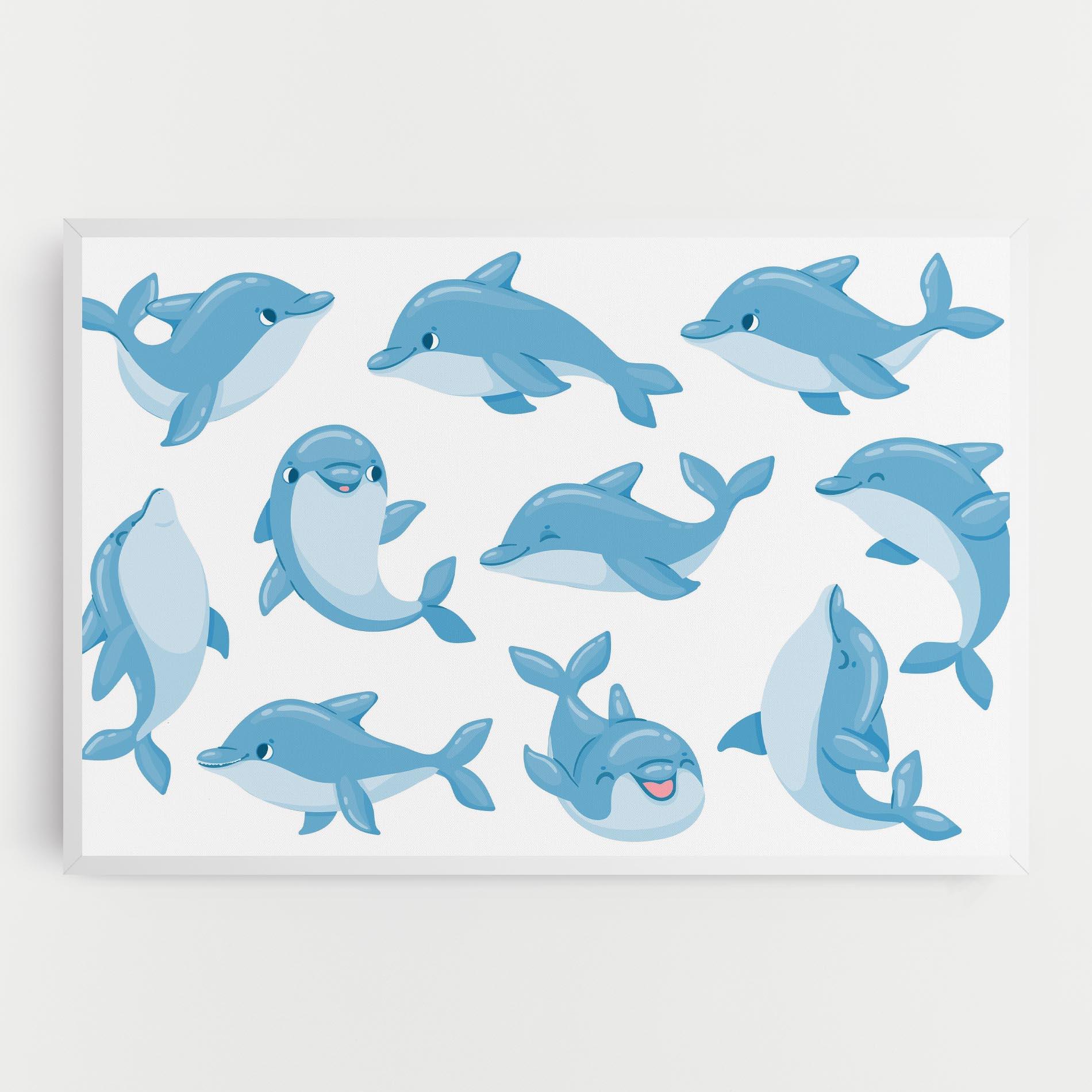 Leinwandbild Dolphin mockup 0