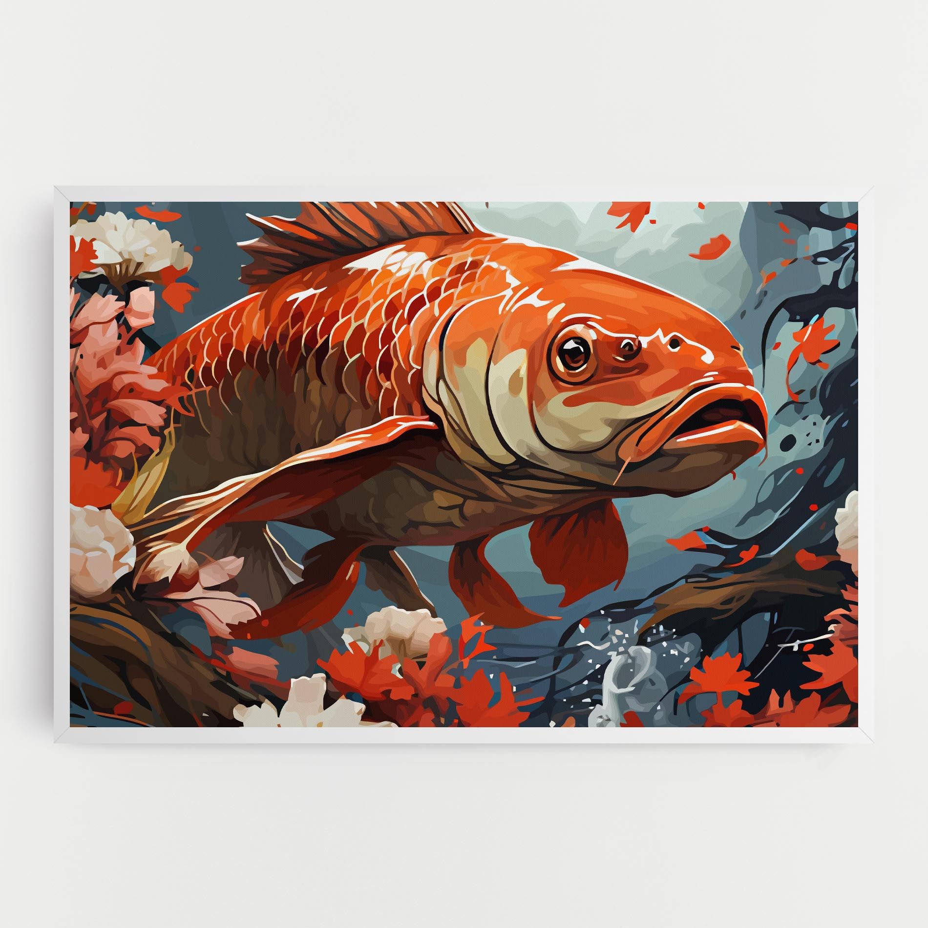 Orange Koi mockup 0