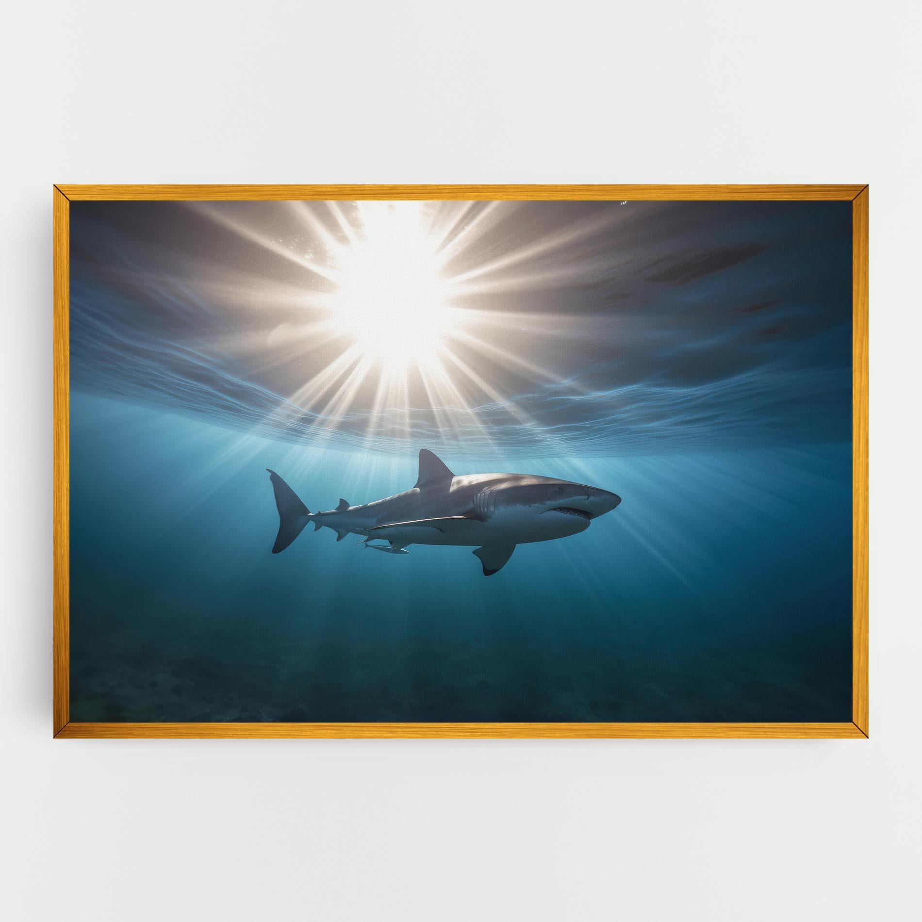 Leinwandbild Big Shark mockup 0