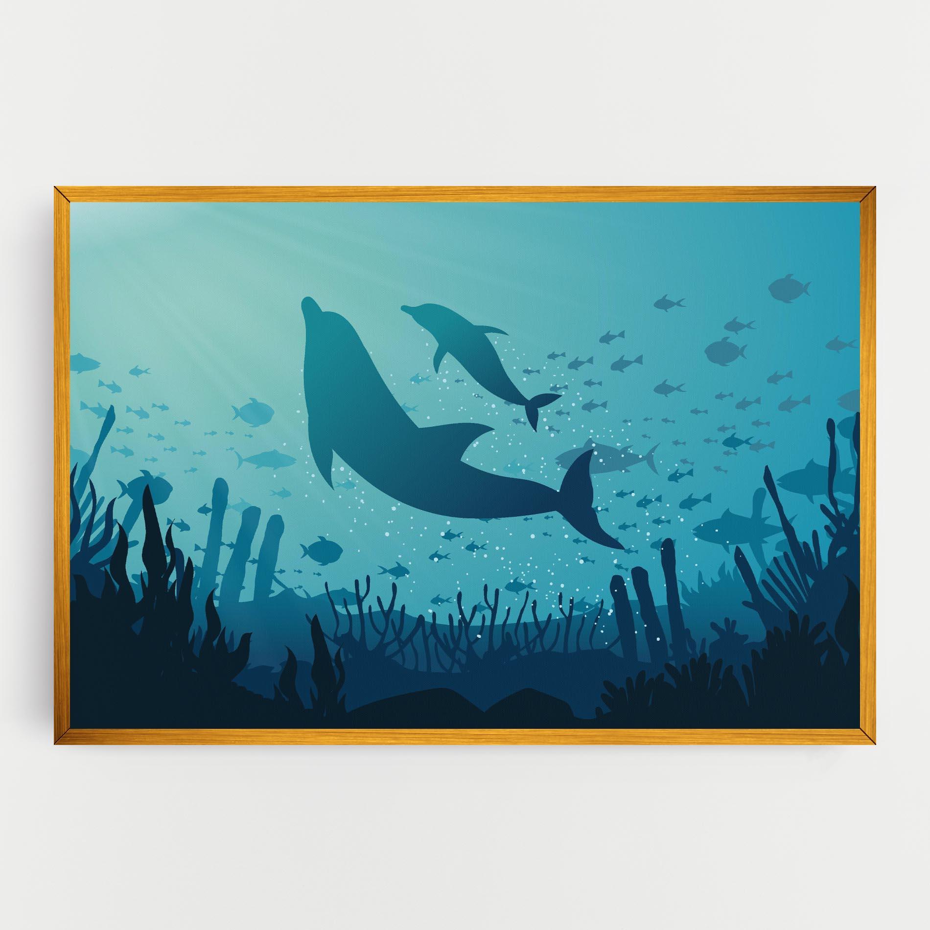 Leinwandbild Blue Ocean mockup 0