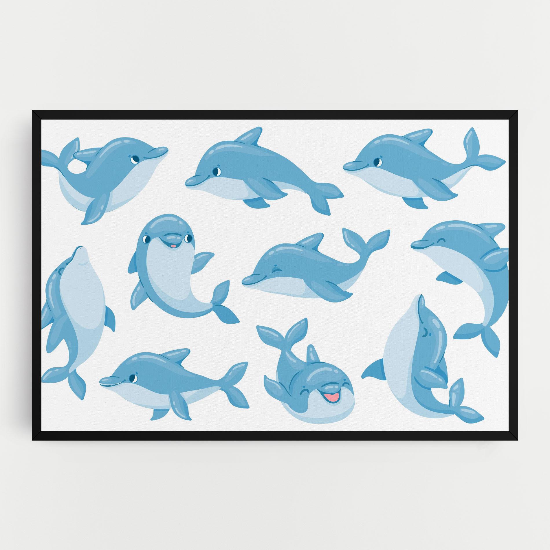 Leinwandbild Dolphin mockup 0
