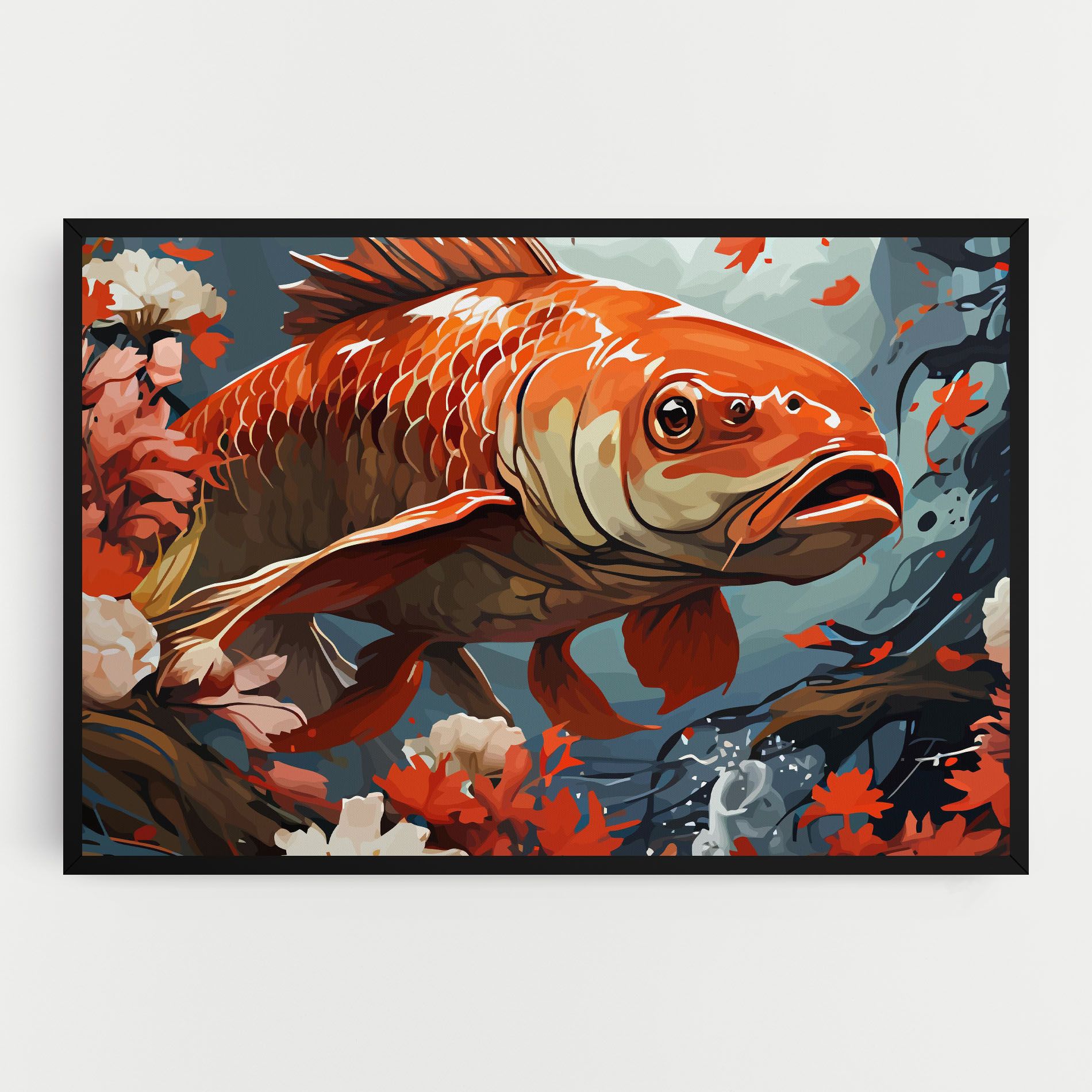 Orange Koi mockup 0