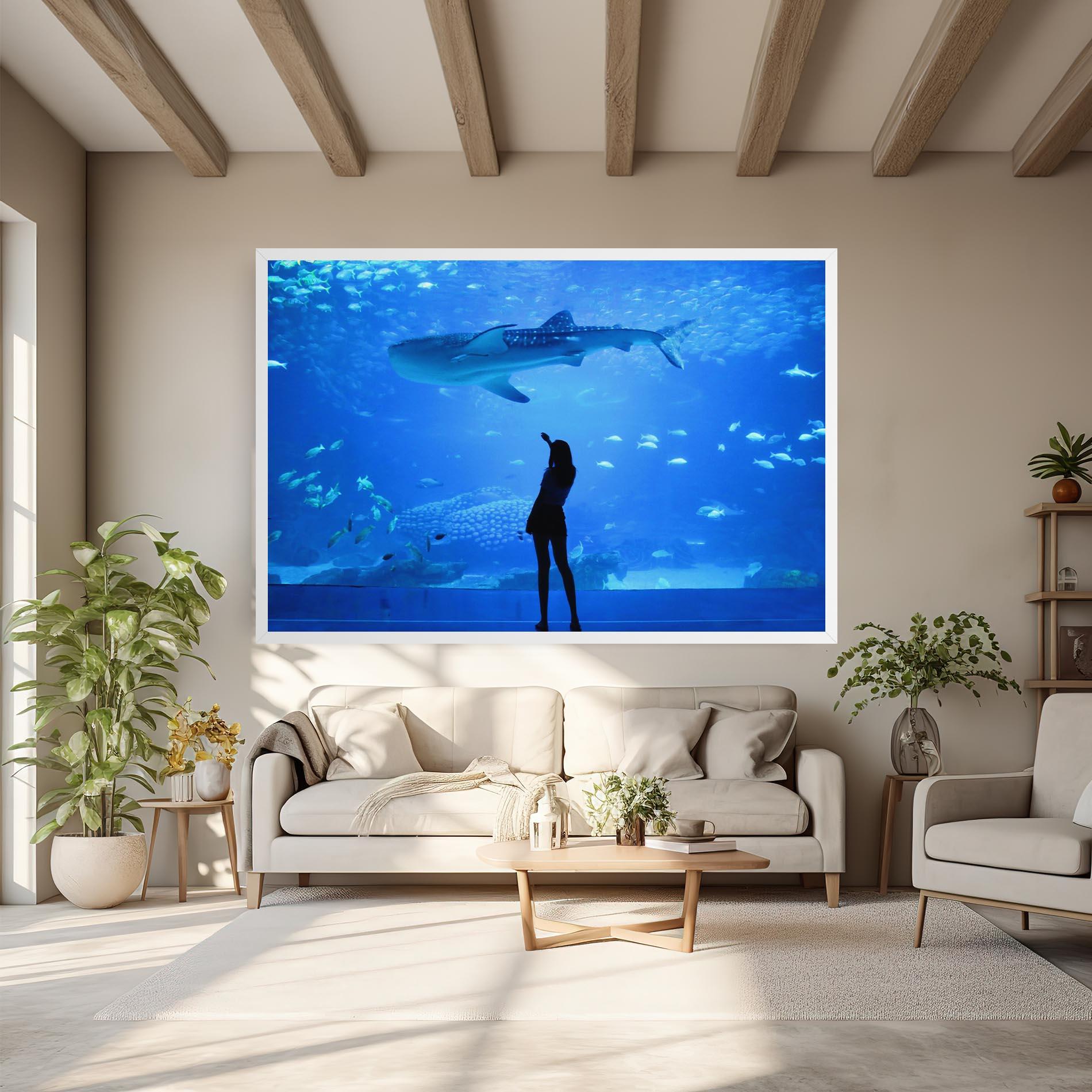 Leinwandbild Aquarium Girl mockup 6