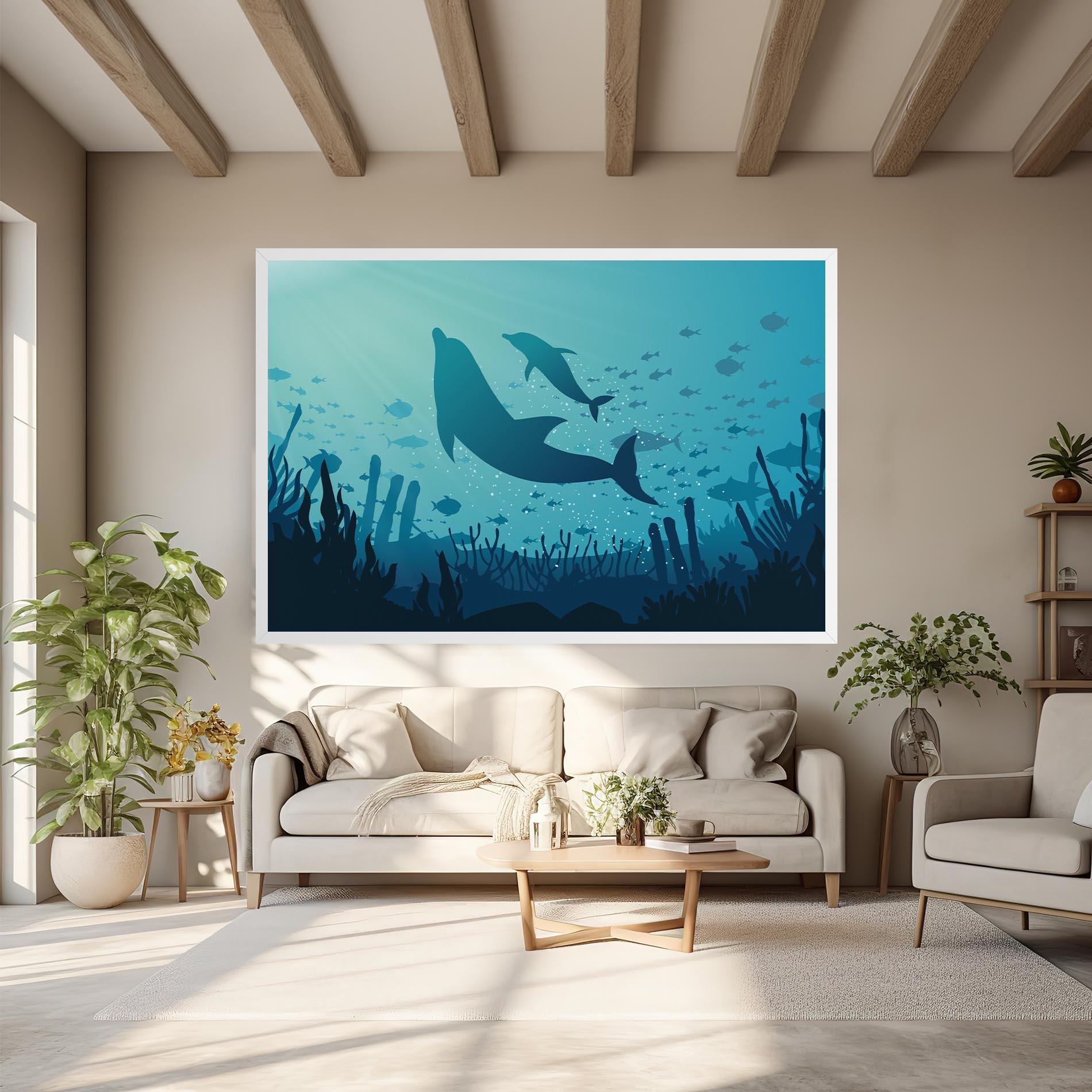 Leinwandbild Blue Ocean mockup 6