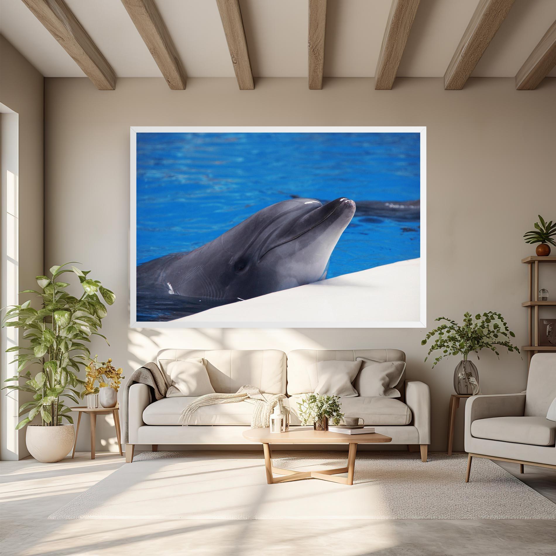 Leinwandbild Cute Dolphin mockup 6