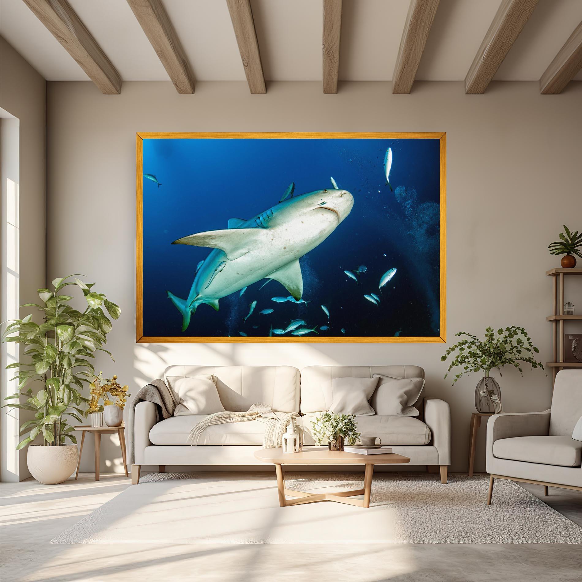 Leinwandbild Bull Shark mockup 6