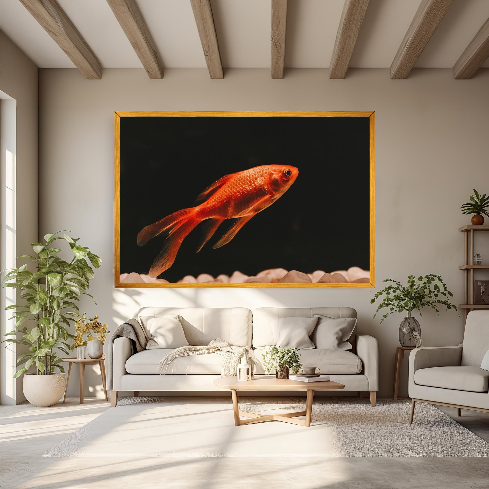 Small Orange Fish mockup 6