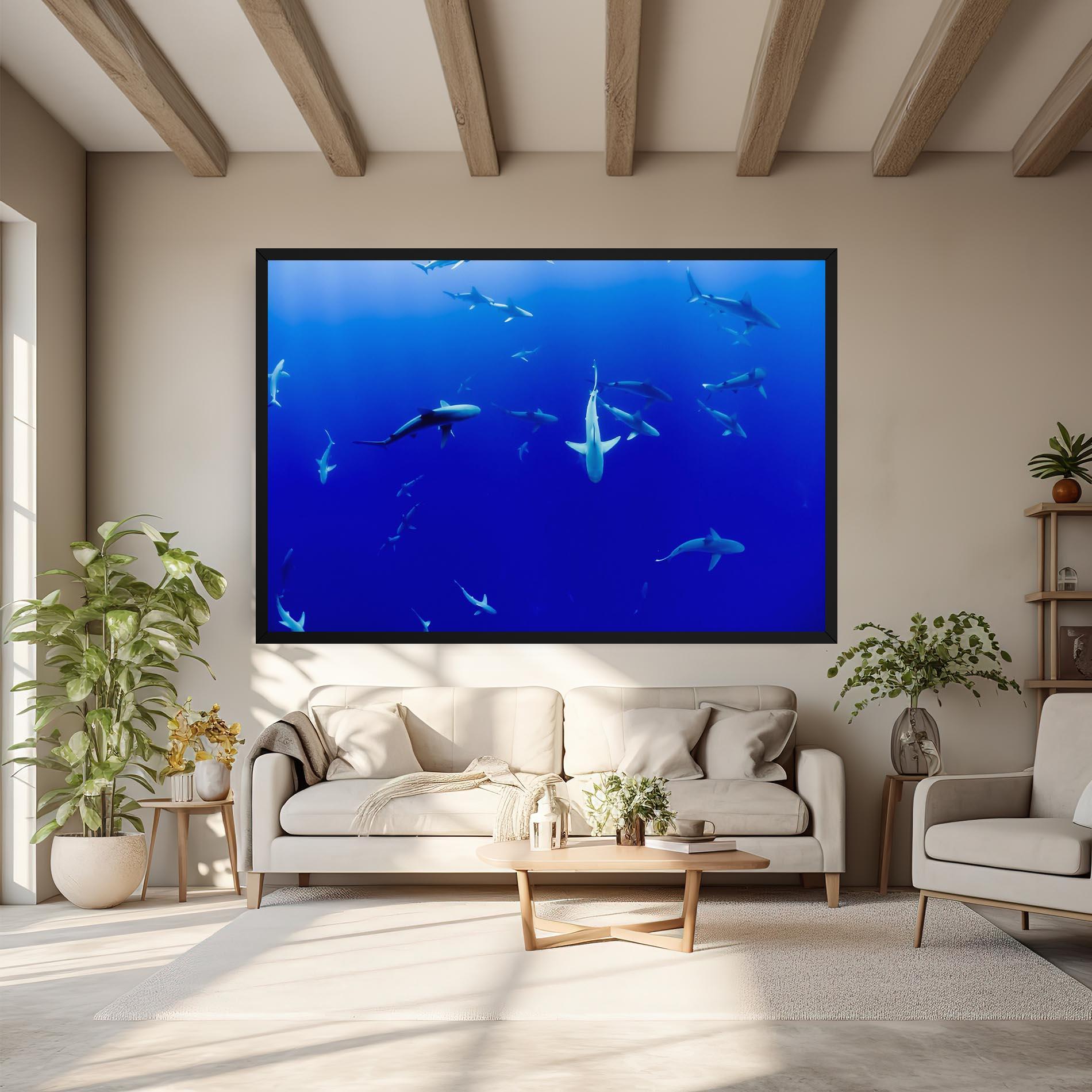 Leinwandbild Baby Sharks mockup 6